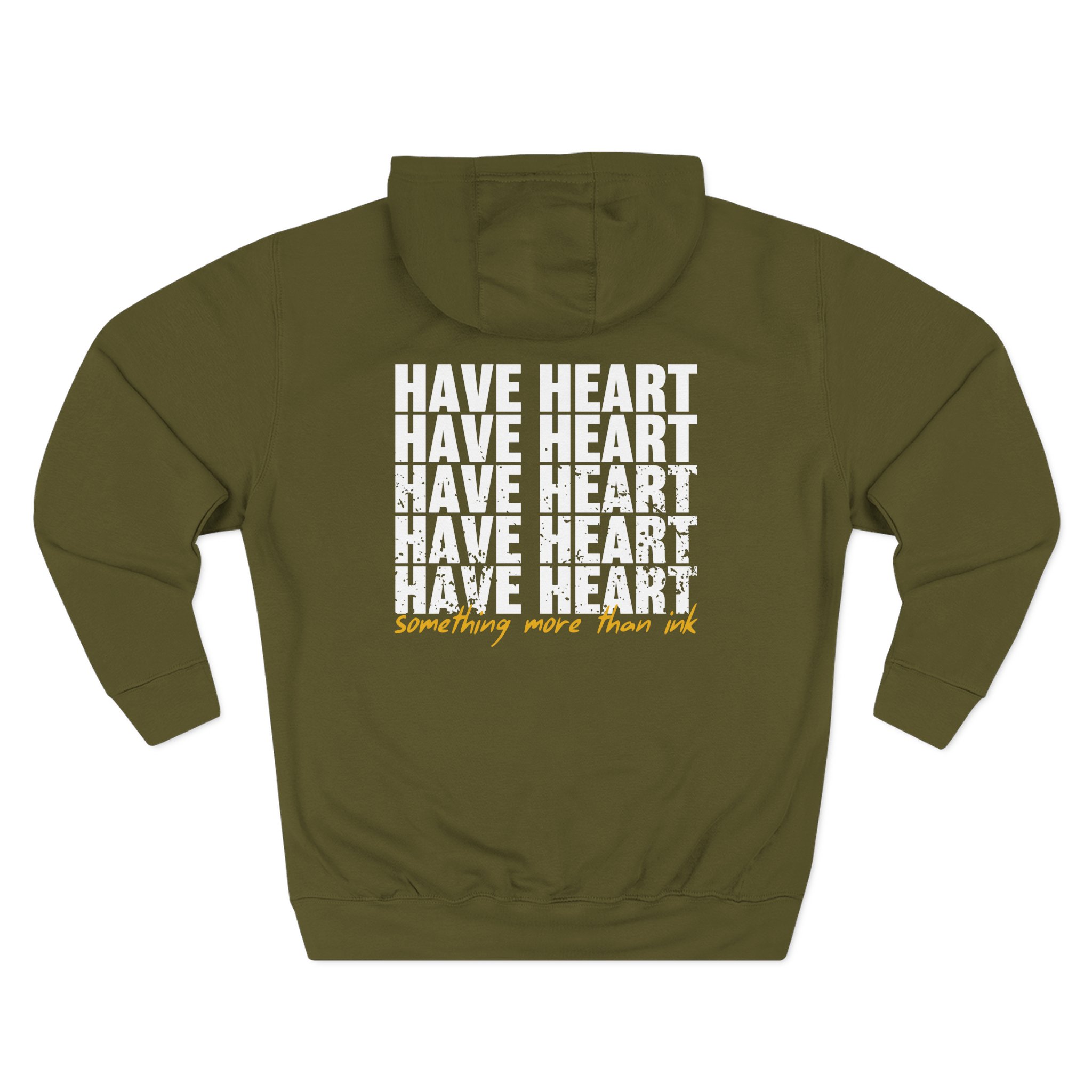 Have Heart Something More Than Ink Three-Panel Fleece Hoodie