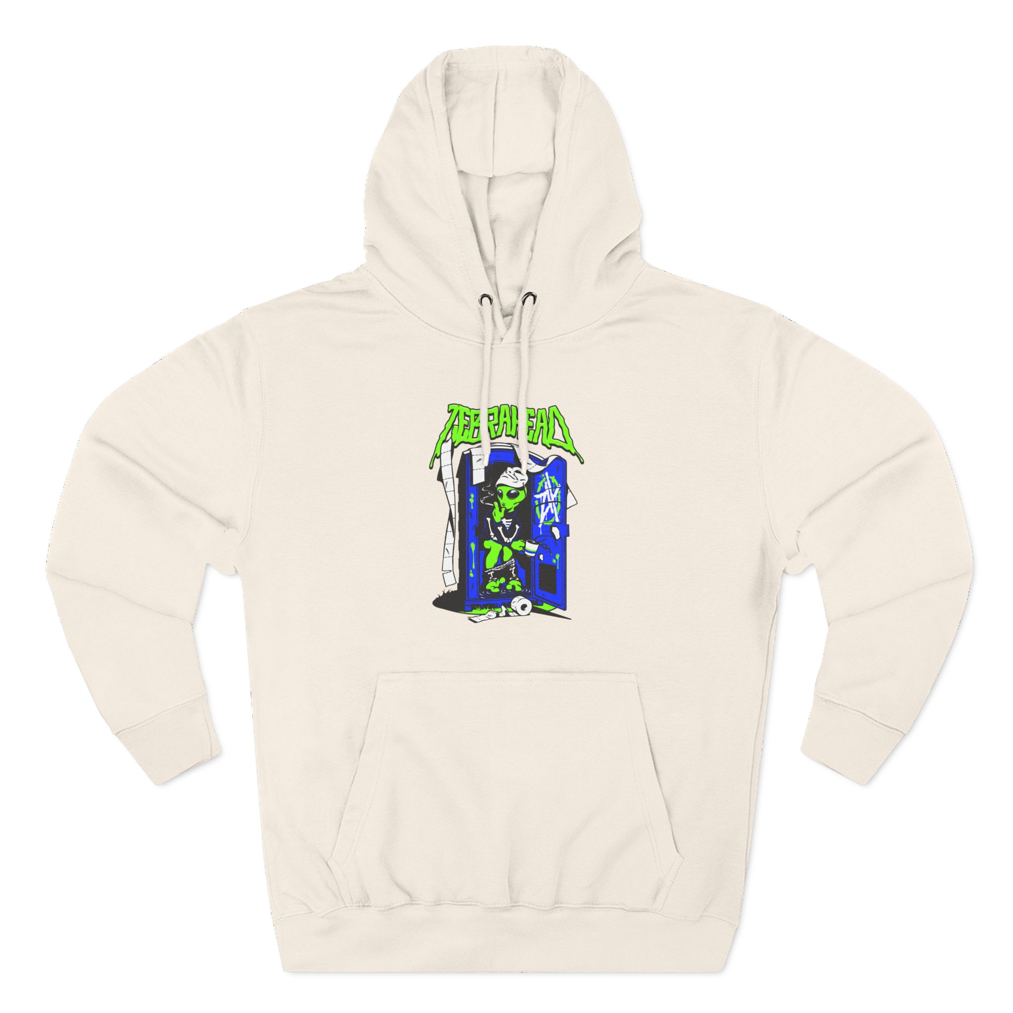 Zebrahead White ZH Coffee break Three-Panel Fleece Hoodie