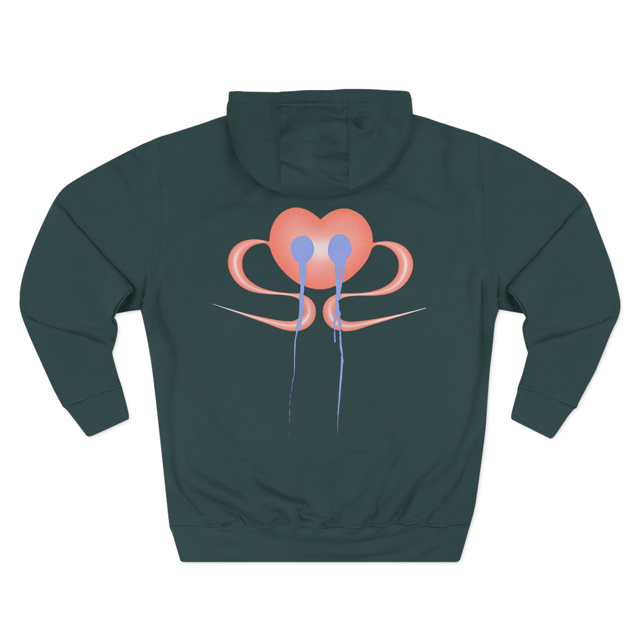 Nina Chuba Heart Three-Panel Fleece Hoodie