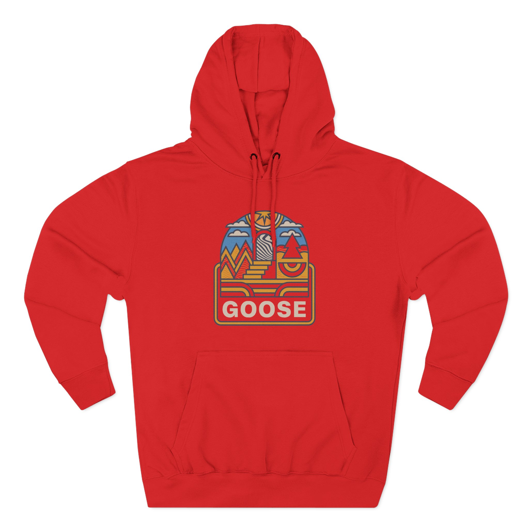 Goose Trippy Staircase Three-Panel Fleece Hoodie
