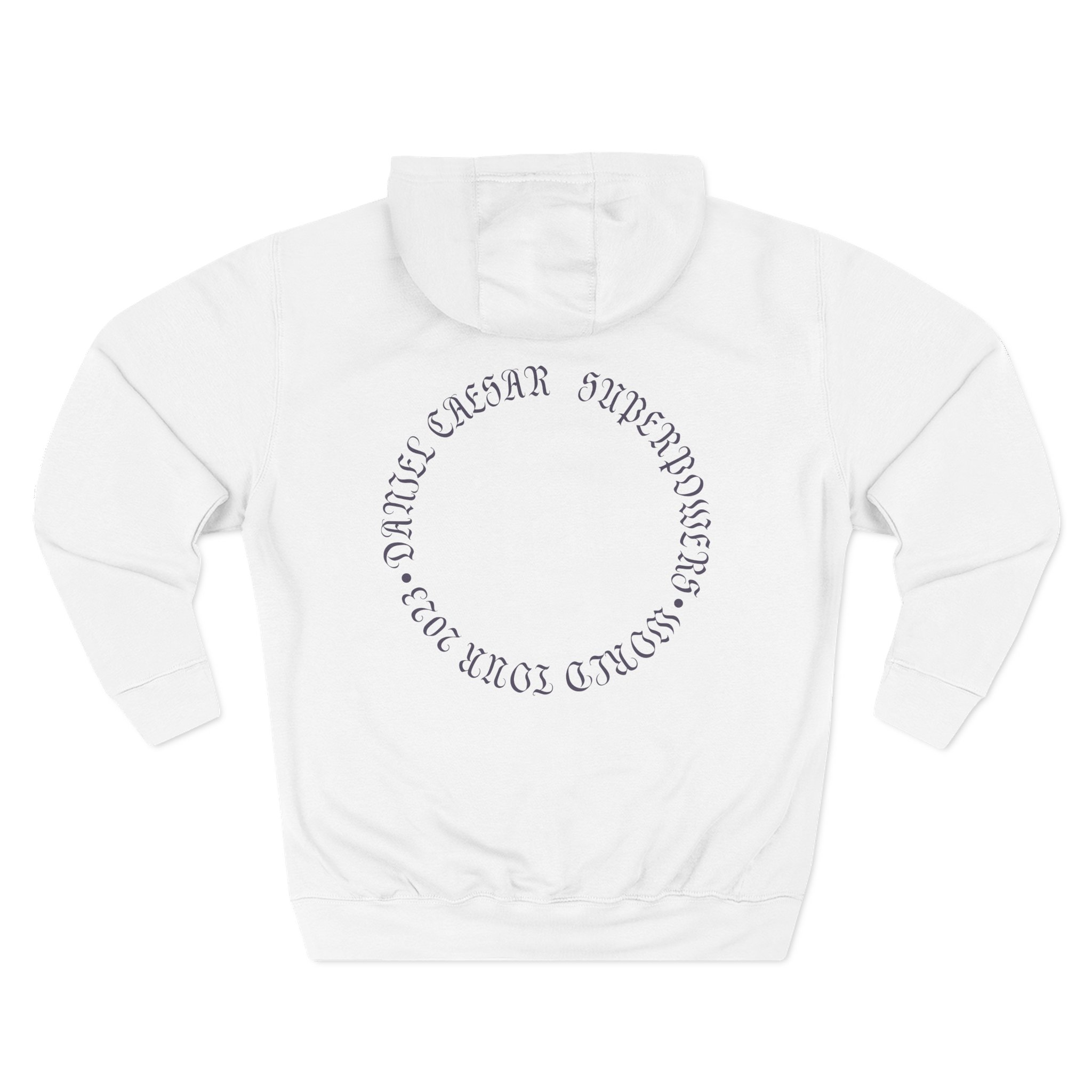 Daniel Caesar Superpowers World Tour Three-Panel Fleece Hoodie