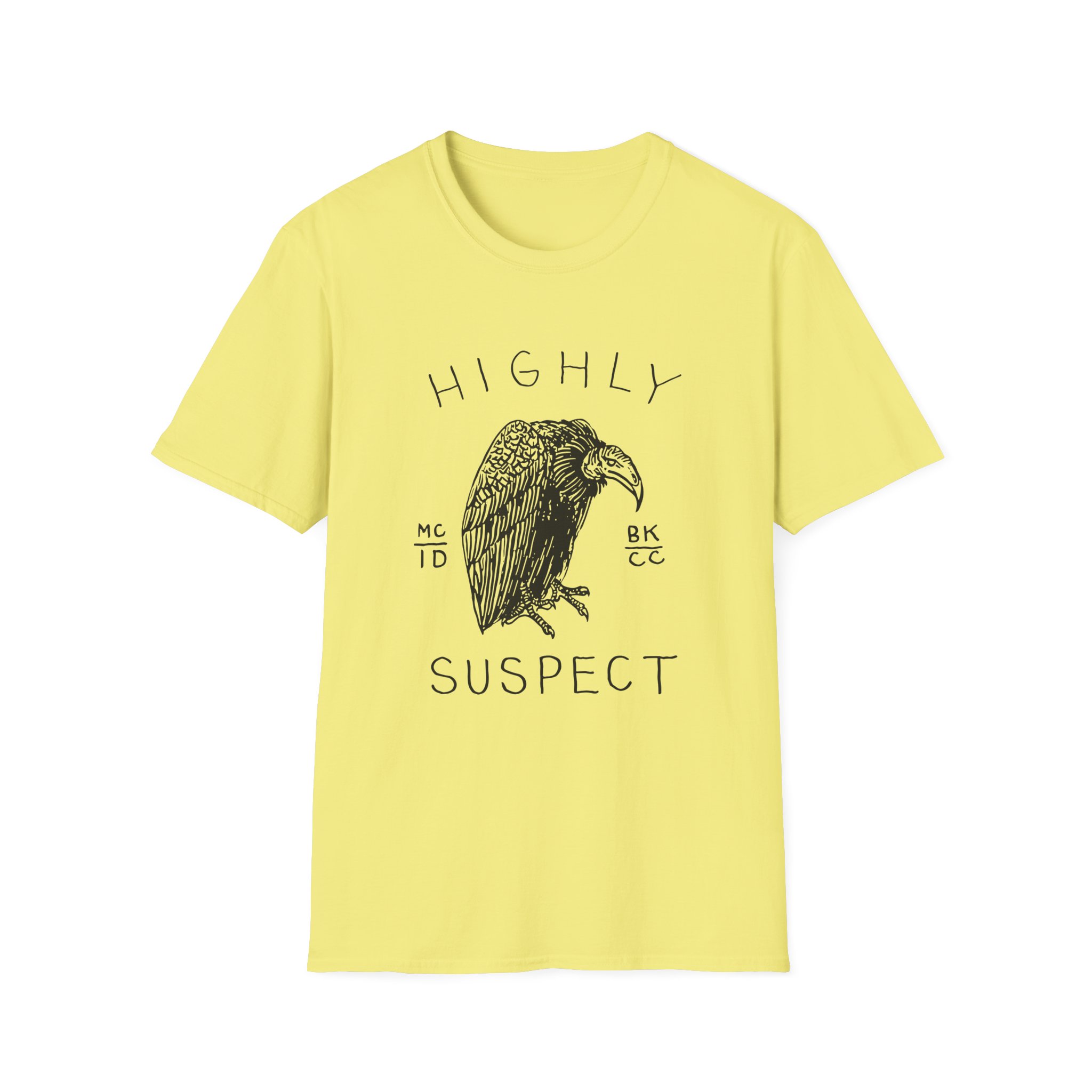 Highly Suspect Vulture Natural Unisex Softstyle T-shirt