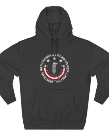 Robert Plant Patriotic Quill Itinerary Three-Panel Fleece Hoodie