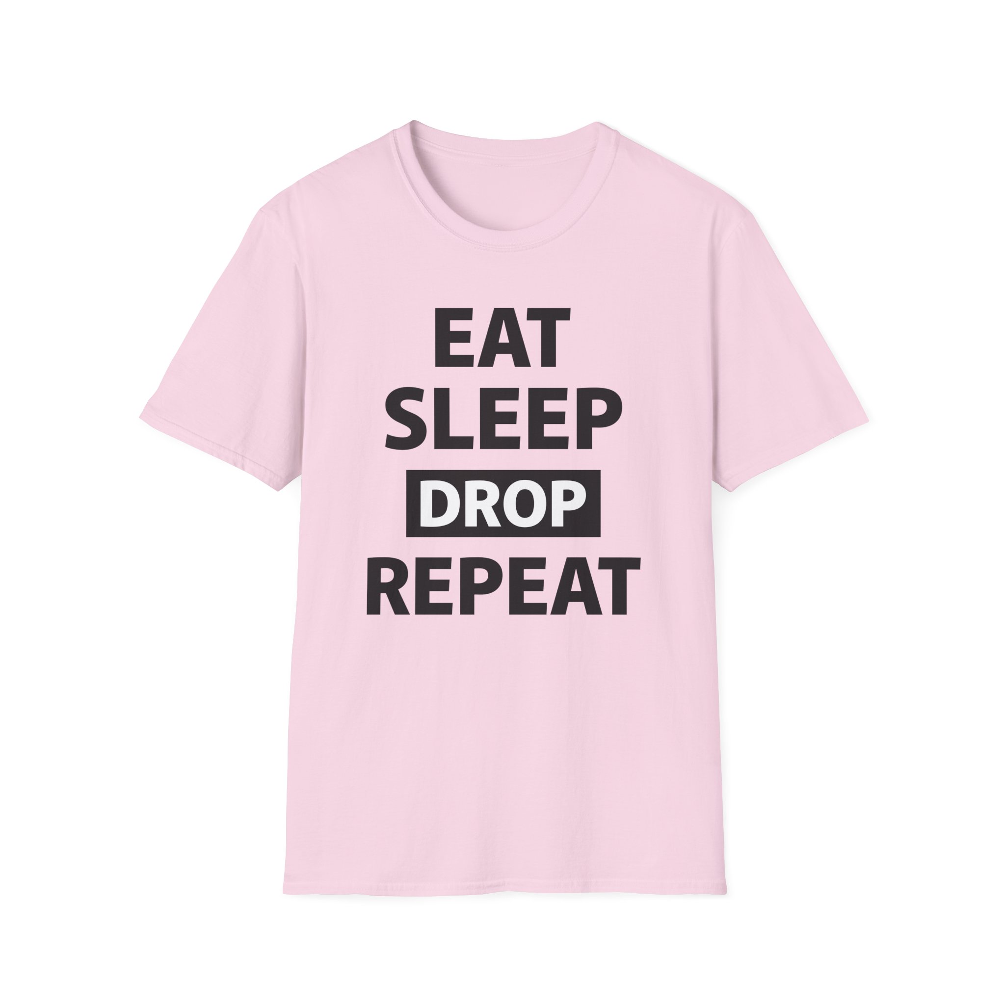 Morgz Eat Sleep Drop Repeat Unisex Softstyle T-Shirt