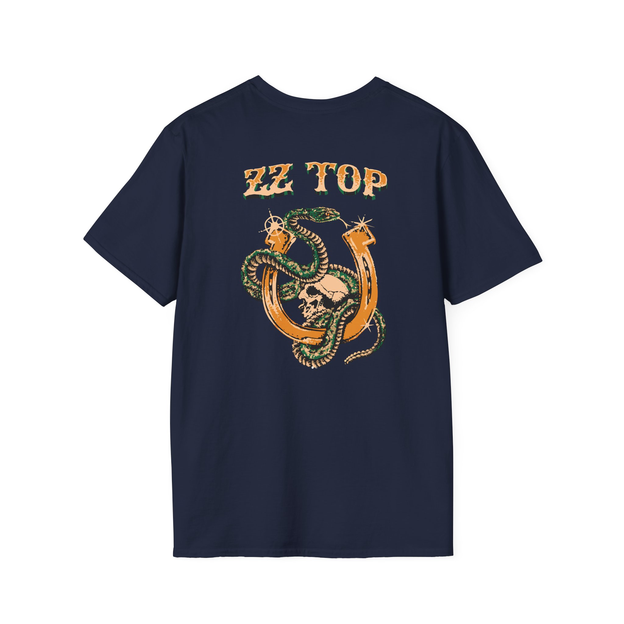 ZZ Top Snake Skull Unisex Softstyle T-Shirt