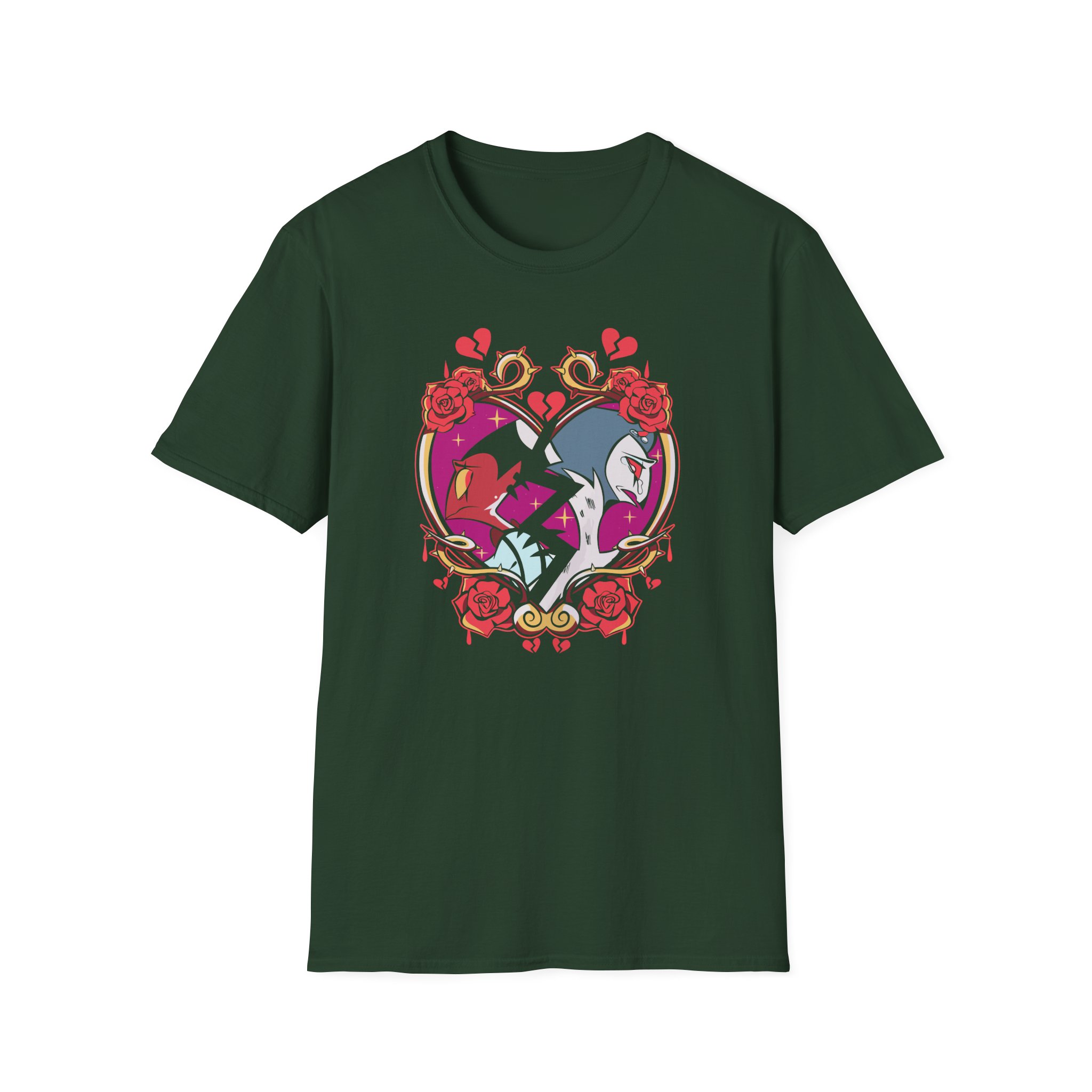 Vivziepop Shattered Hearts Unisex Softstyle T-Shirt