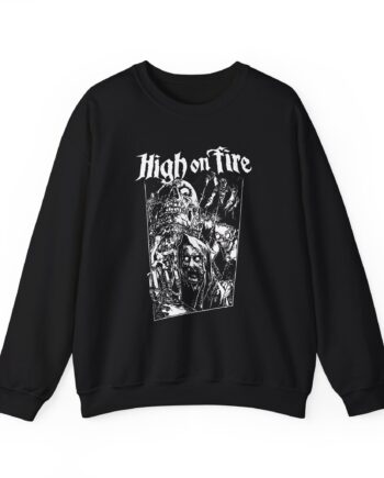 High on Fire Horror Unisex Heavy Blend™ Crewneck Sweatshirt
