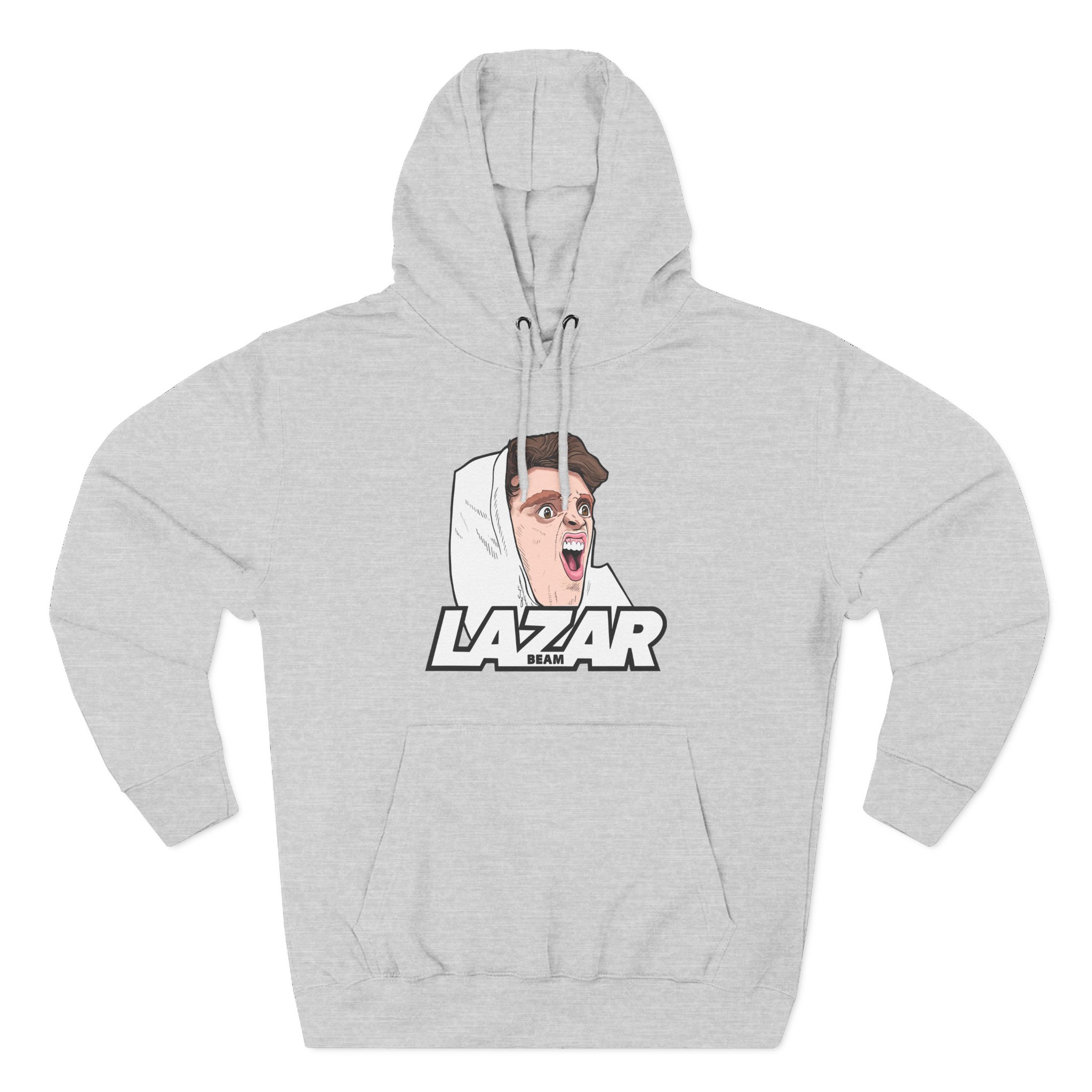 Lazar Silly Face Three-Panel Fleece Hoodie