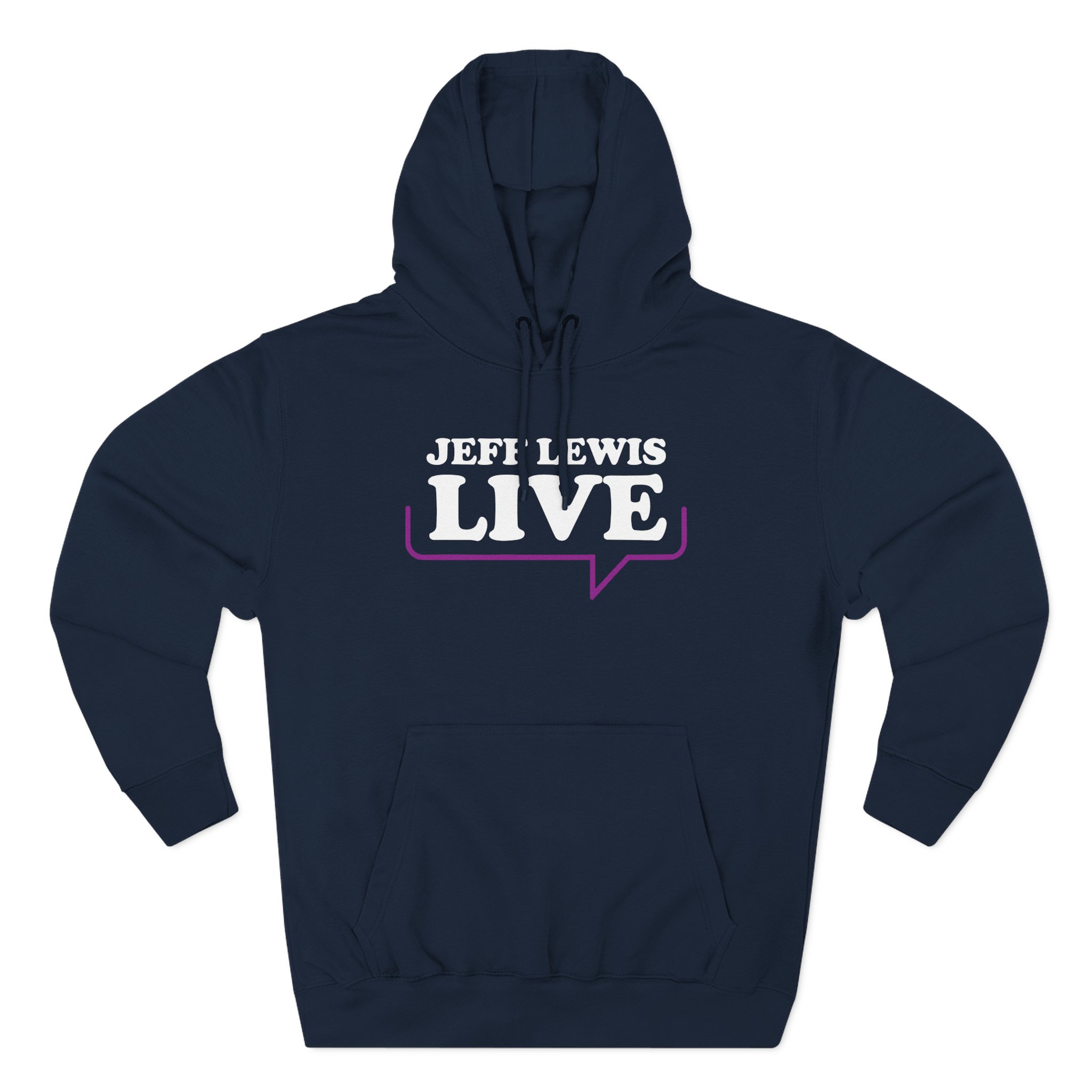 Jeffrey Lewis Three-Panel Fleece Hoodie