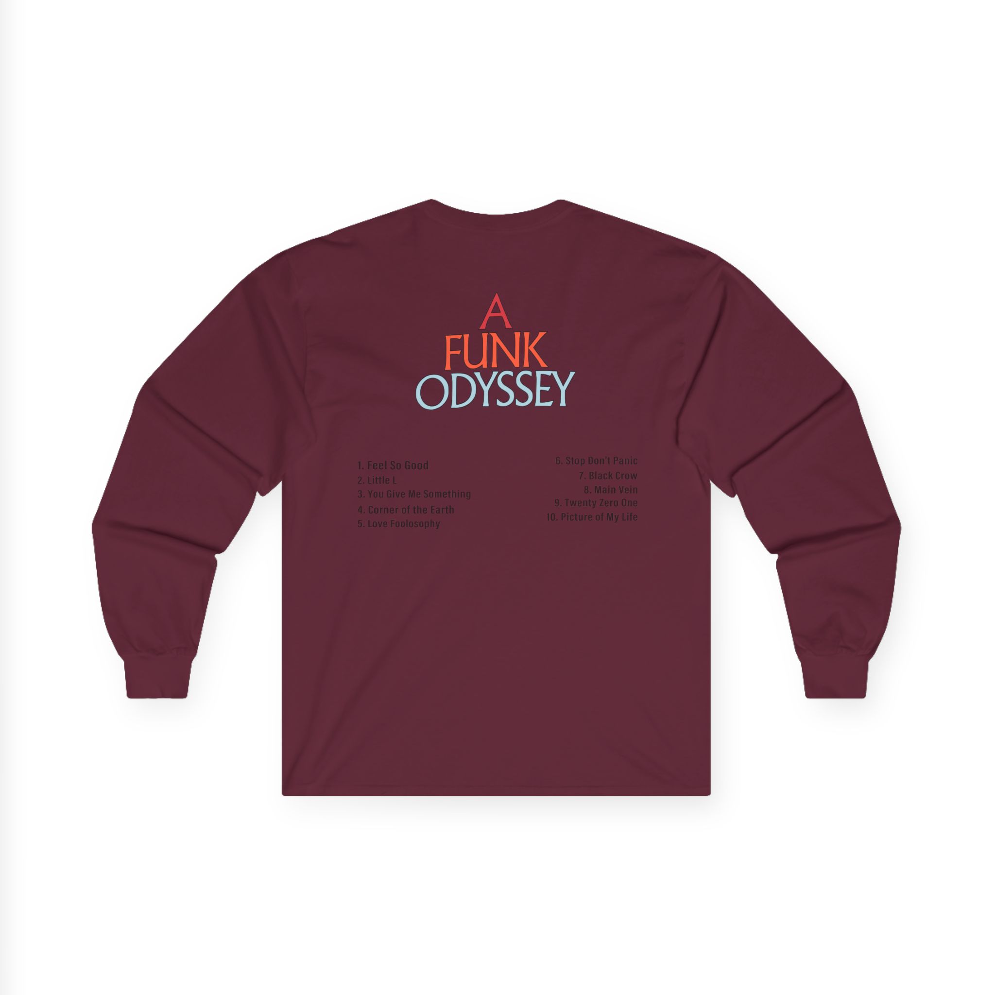 J Funk Odyssey Tracklist Unisex Ultra Cotton Long Sleeve Tee