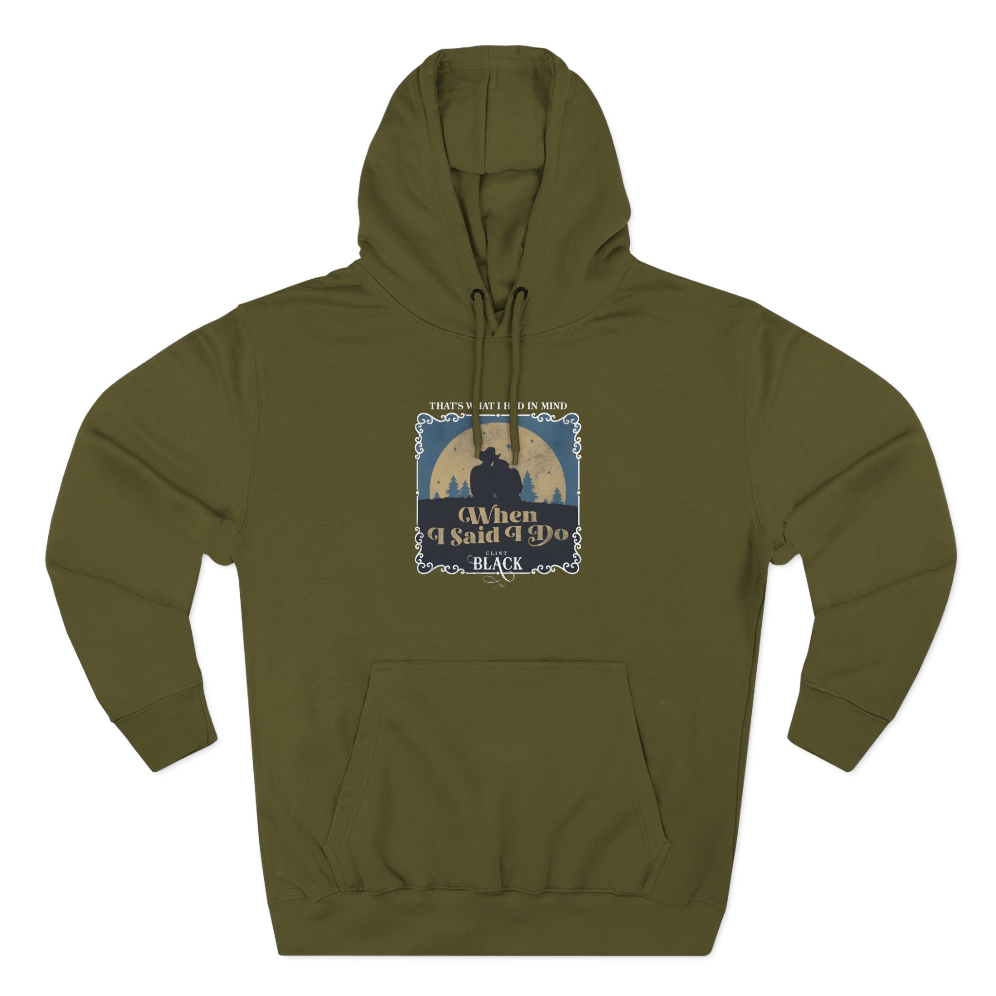 Clint Black When I Said I Do Illustrated Three-Panel Fleece Hoodie