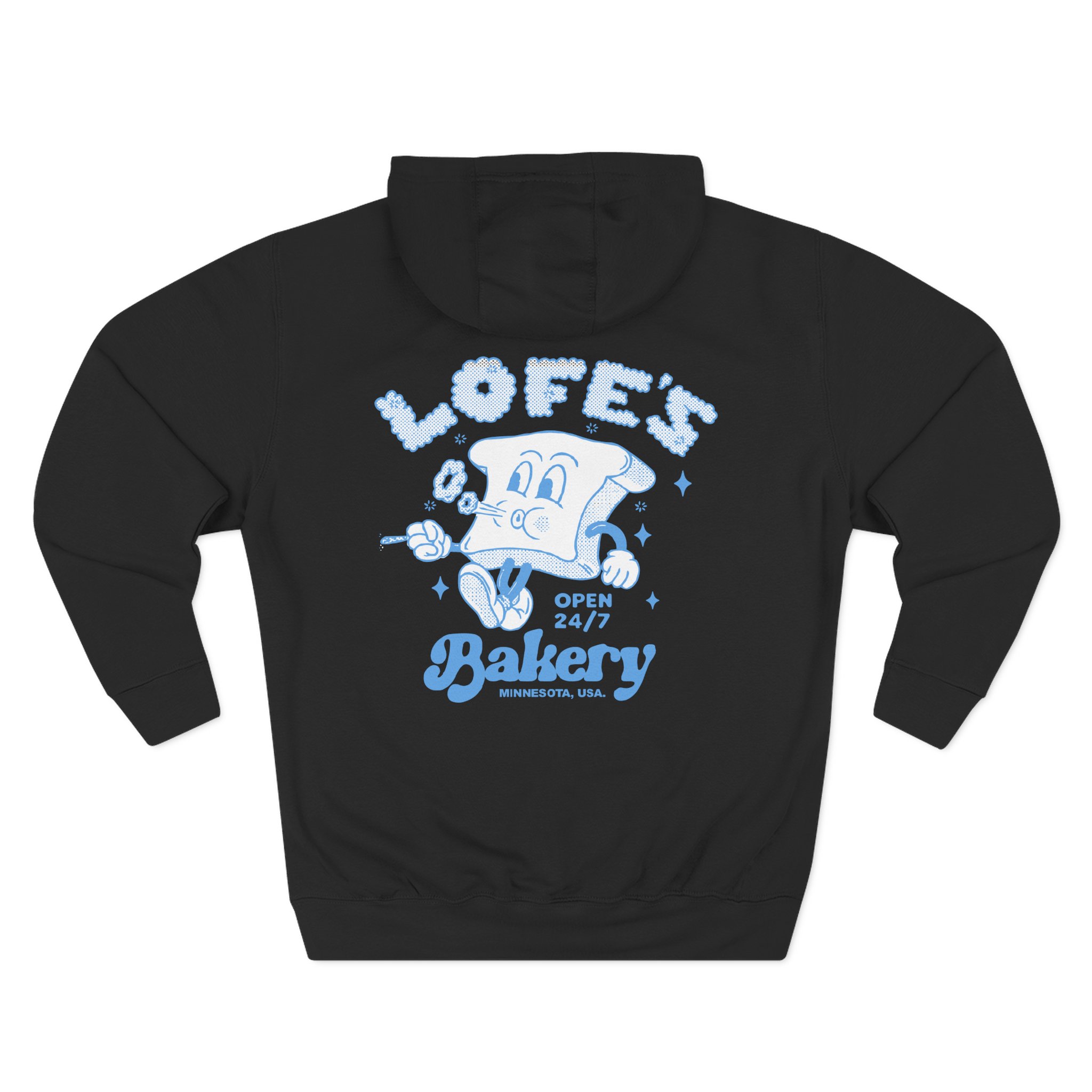 Lofe Bakery Three-Panel Fleece Hoodie