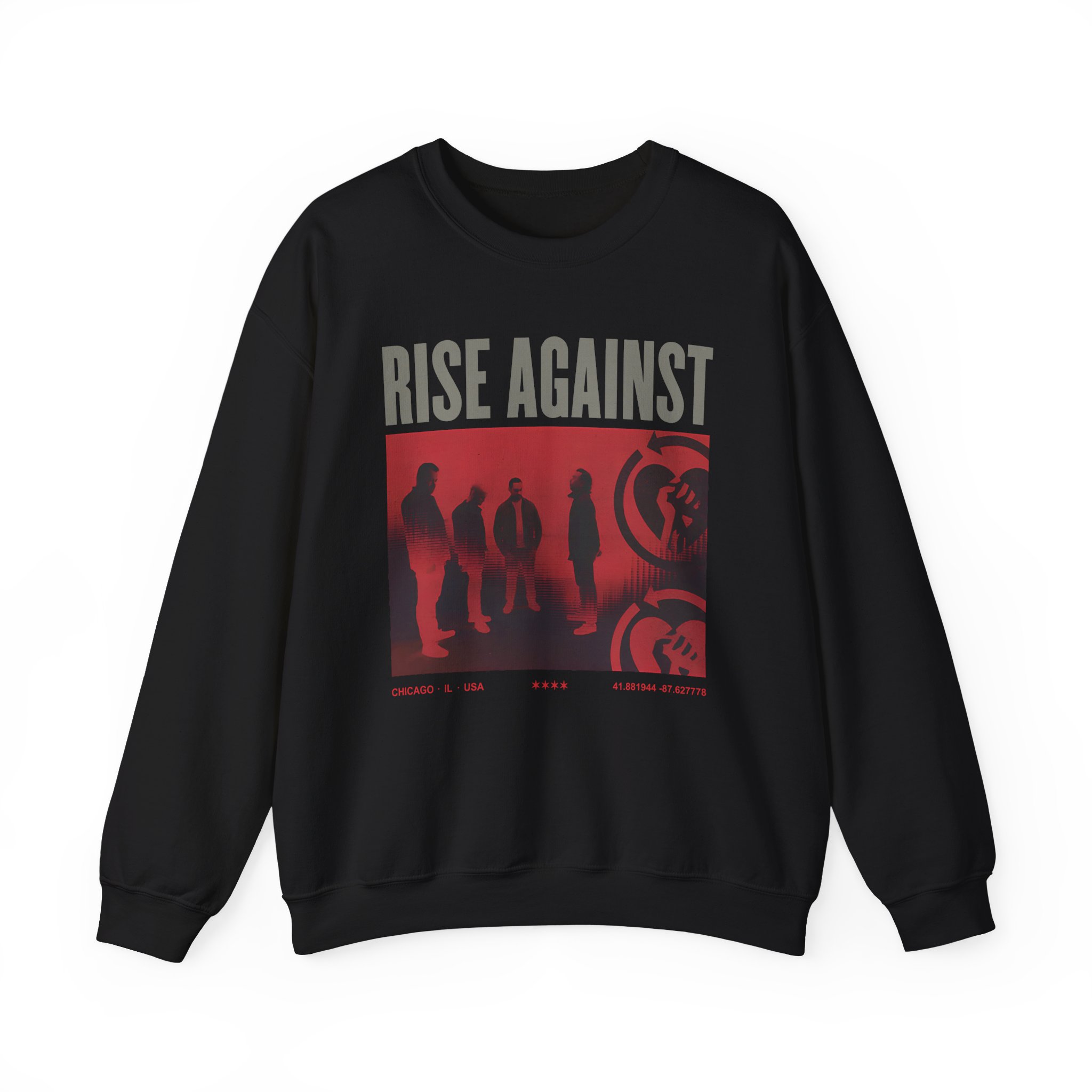Rise Against Group Photo Unisex Heavy Blendâ„¢ Crewneck Sweatshirt