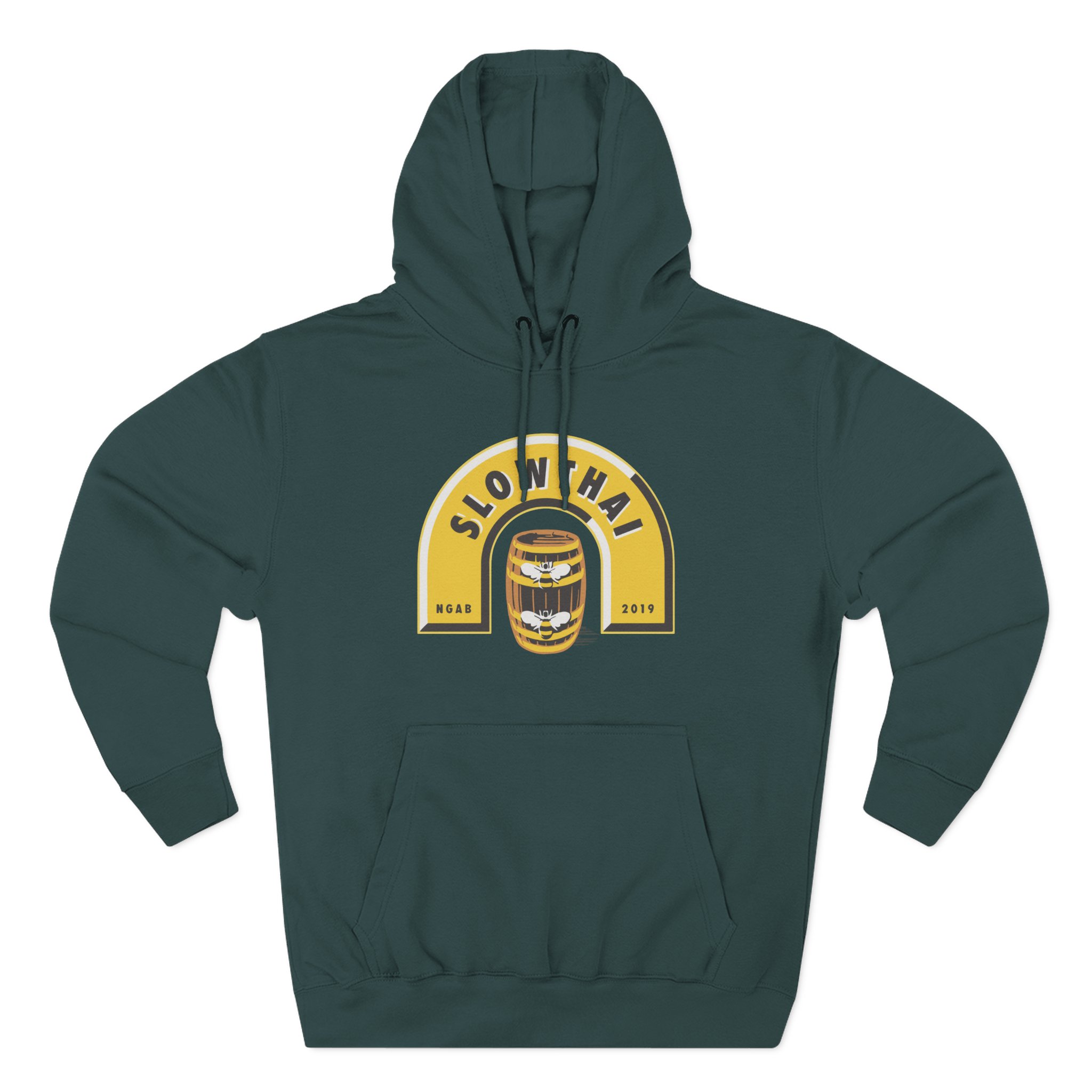 Slowthai Ngab 2019 Beer Three-Panel Fleece Hoodie