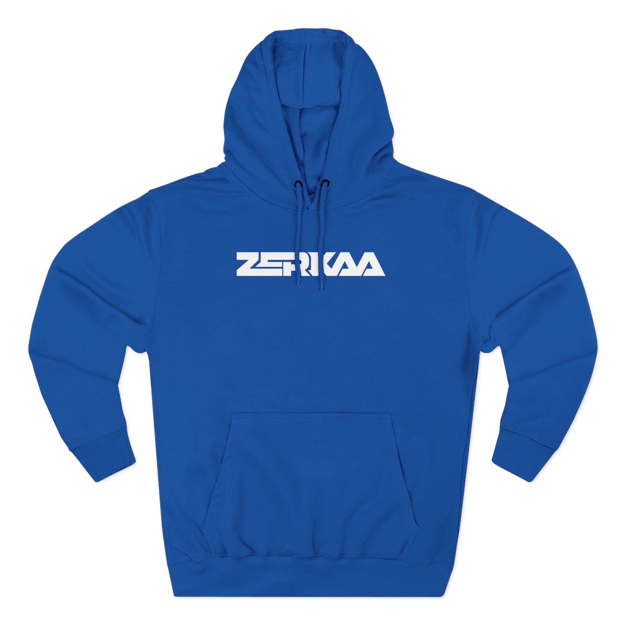 Zerkaa Youtube Logo Three-Panel Fleece Hoodie