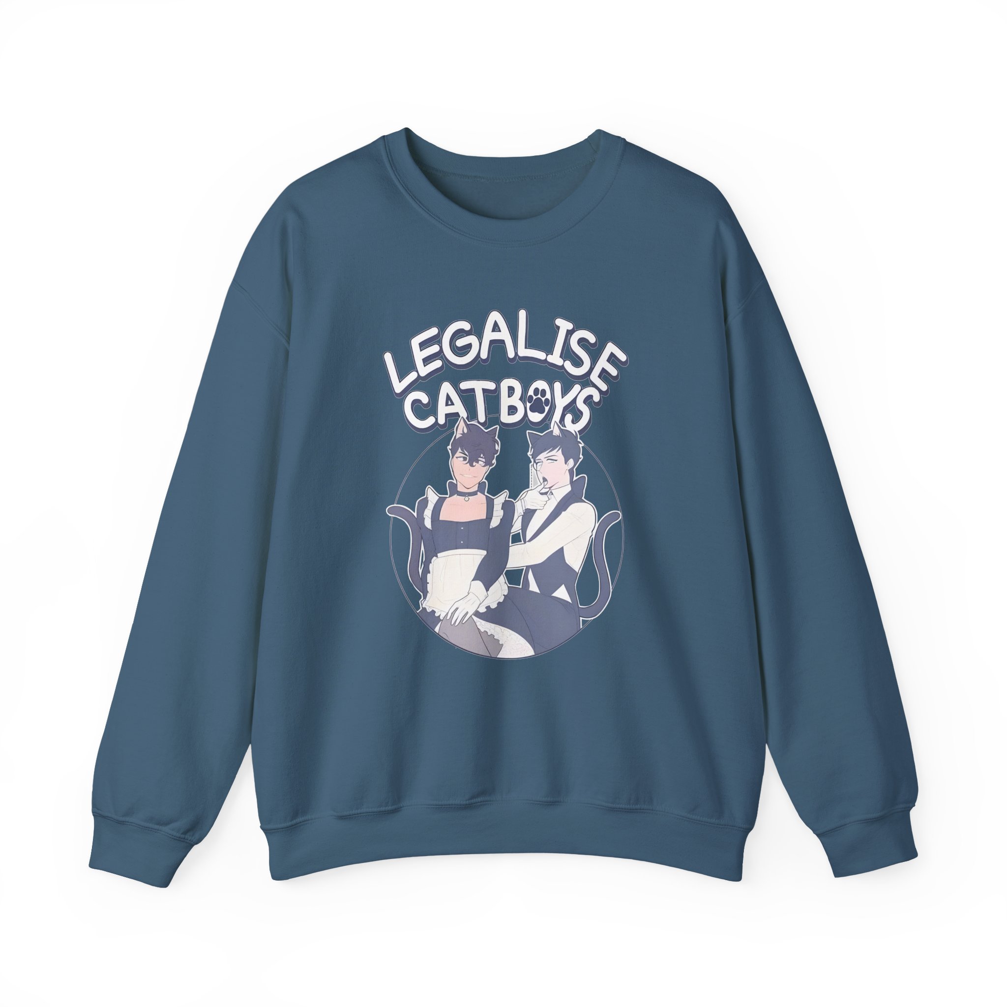Dan and Phil Legalise Catboys Unisex Heavy Blendâ„¢ Crewneck Sweatshirt