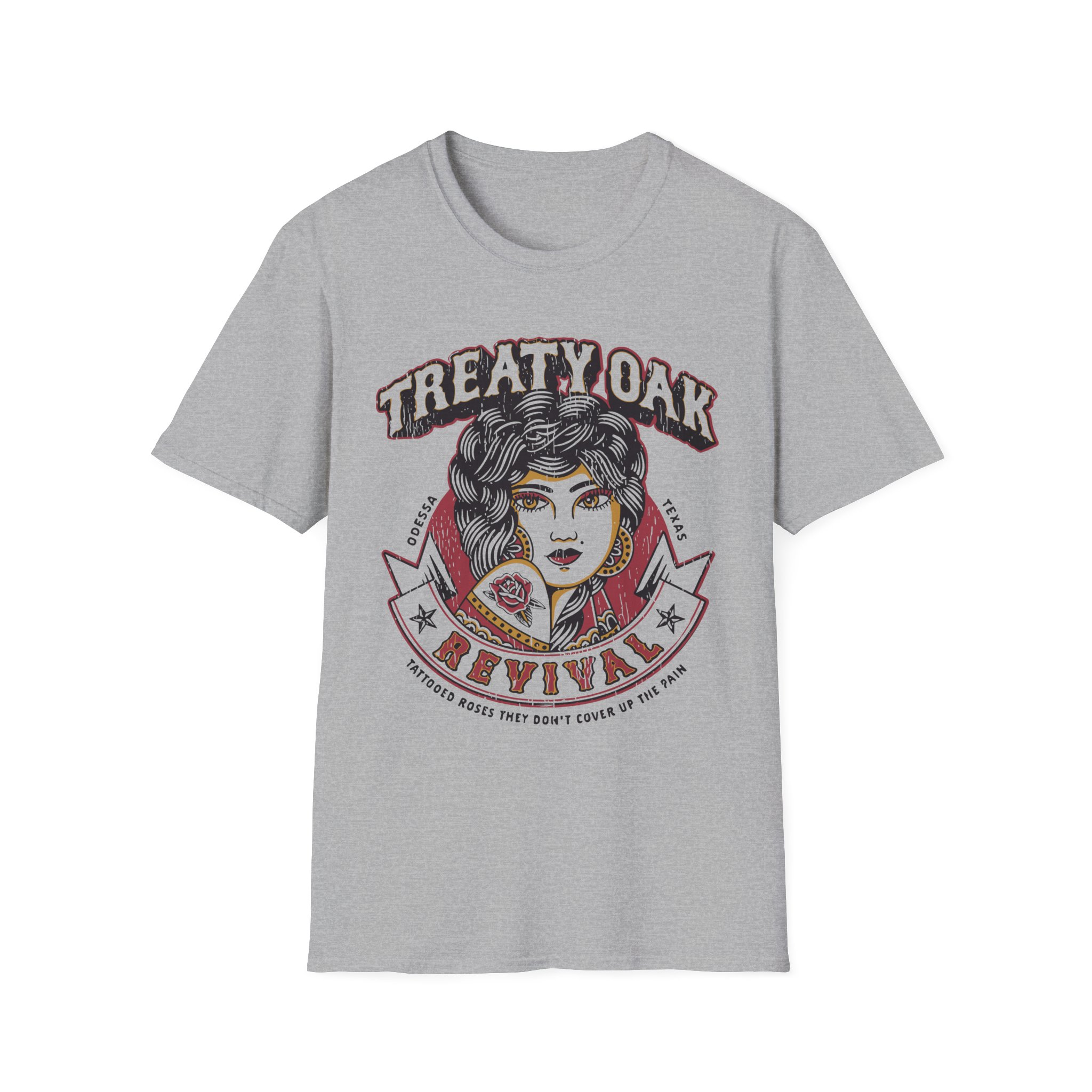 Treaty Oak Revival Rose Unisex Softstyle T-Shirt