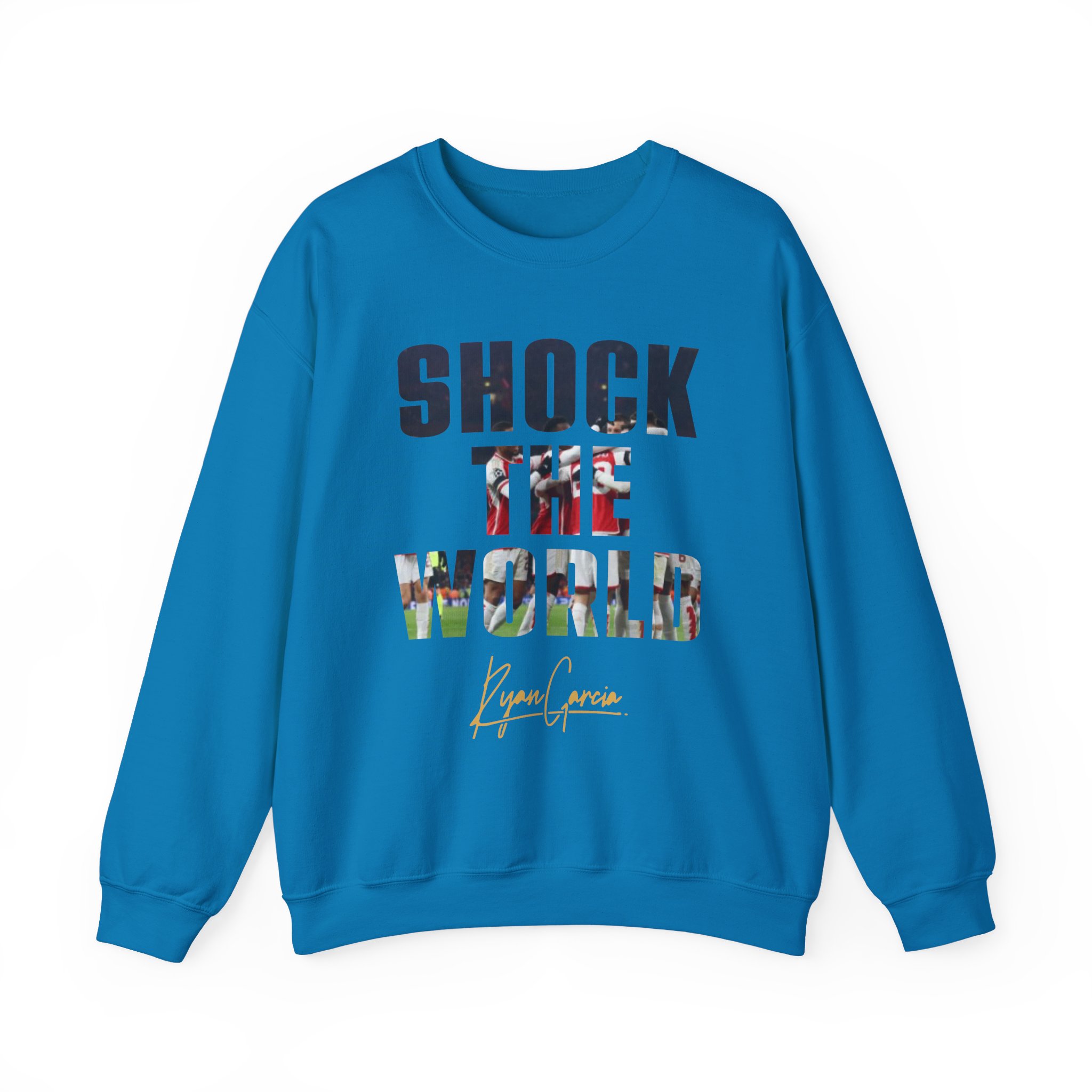 Ryan Garcia shock the world Unisex Heavy Blendâ„¢ Crewneck Sweatshirt