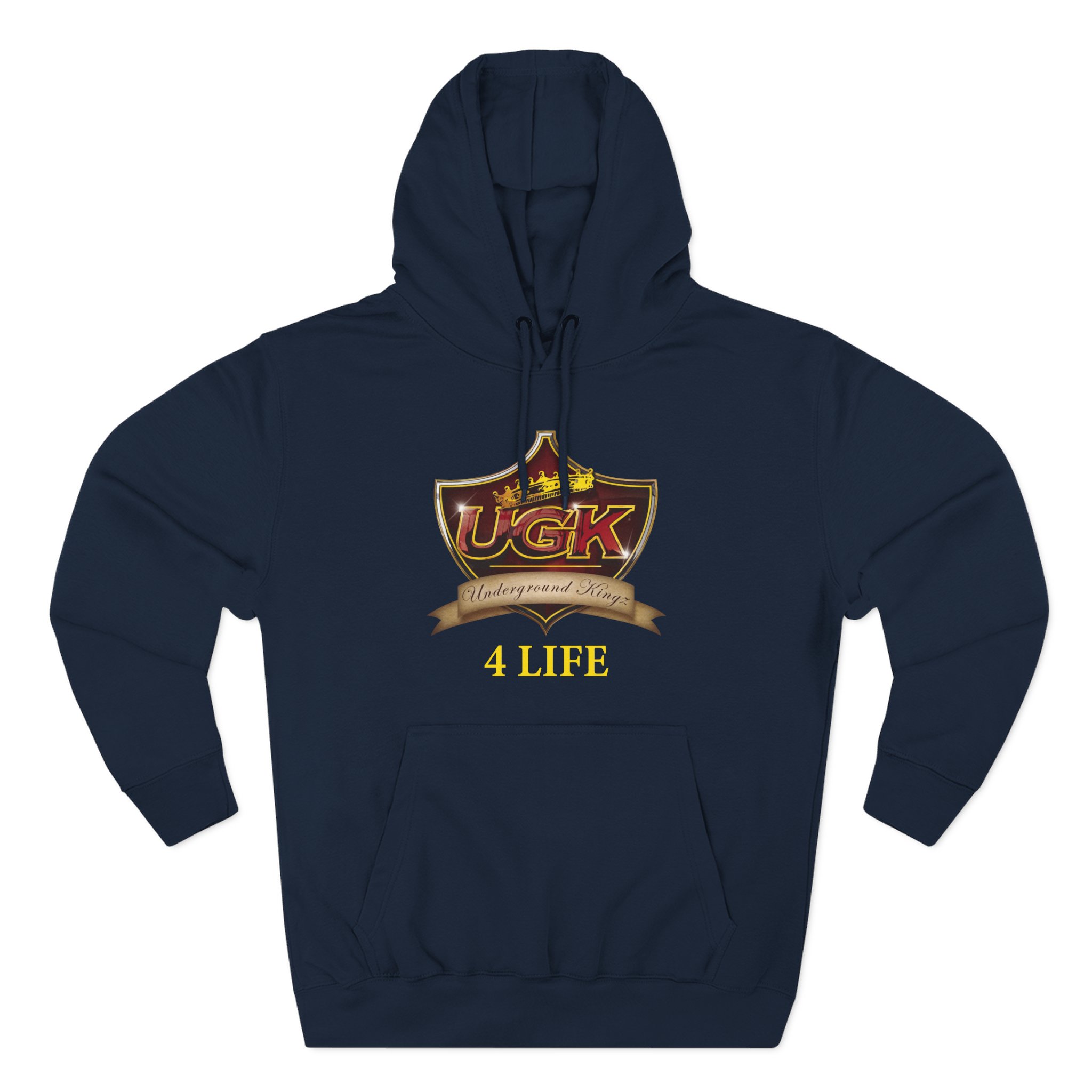 UGK 4 Life Three-Panel Fleece Hoodie