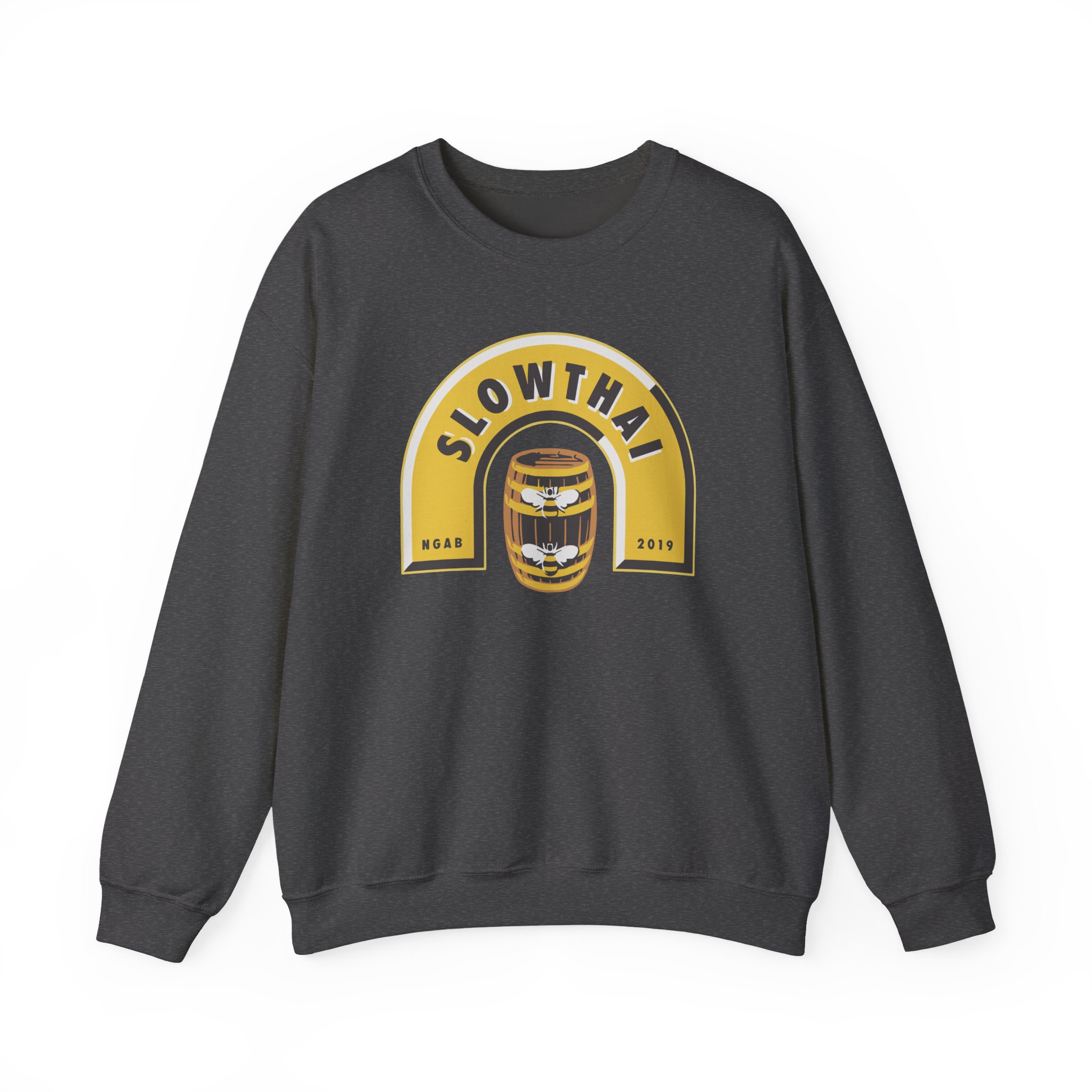 Slowthai Ngab 2019 Beer Unisex Heavy Blendâ„¢ Crewneck Sweatshirt