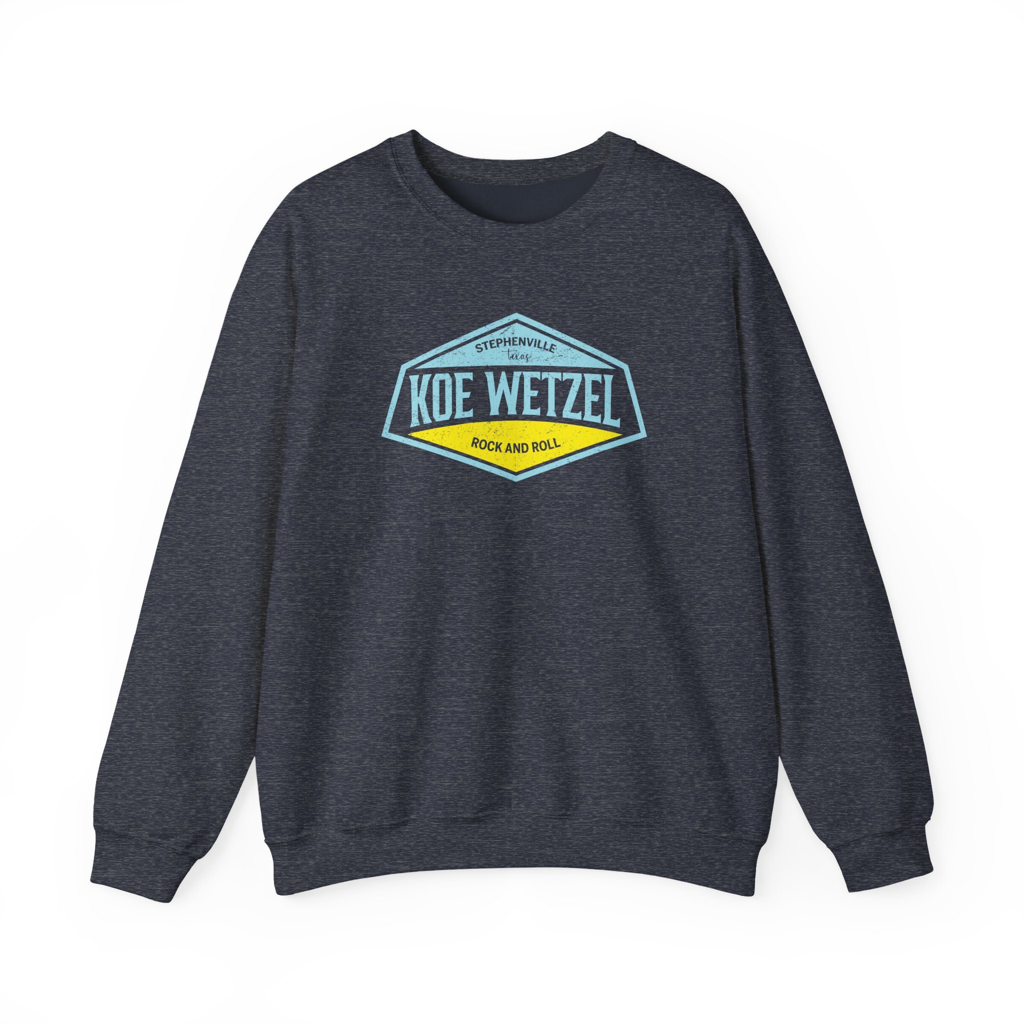 Koe Wetzel Stephenville Rock & Roll Unisex Heavy Blendâ„¢ Crewneck Sweatshirt