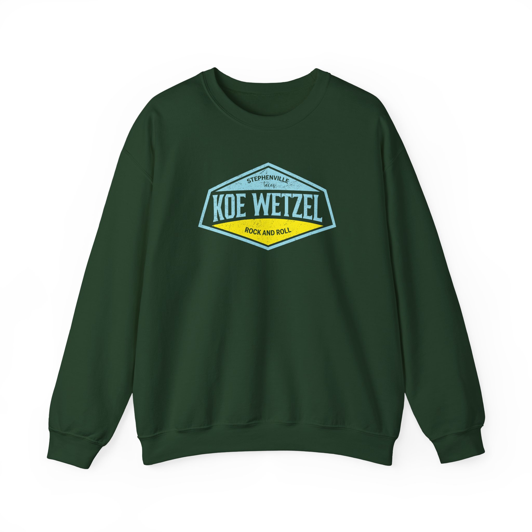 Koe Wetzel Stephenville Rock & Roll Unisex Heavy Blendâ„¢ Crewneck Sweatshirt