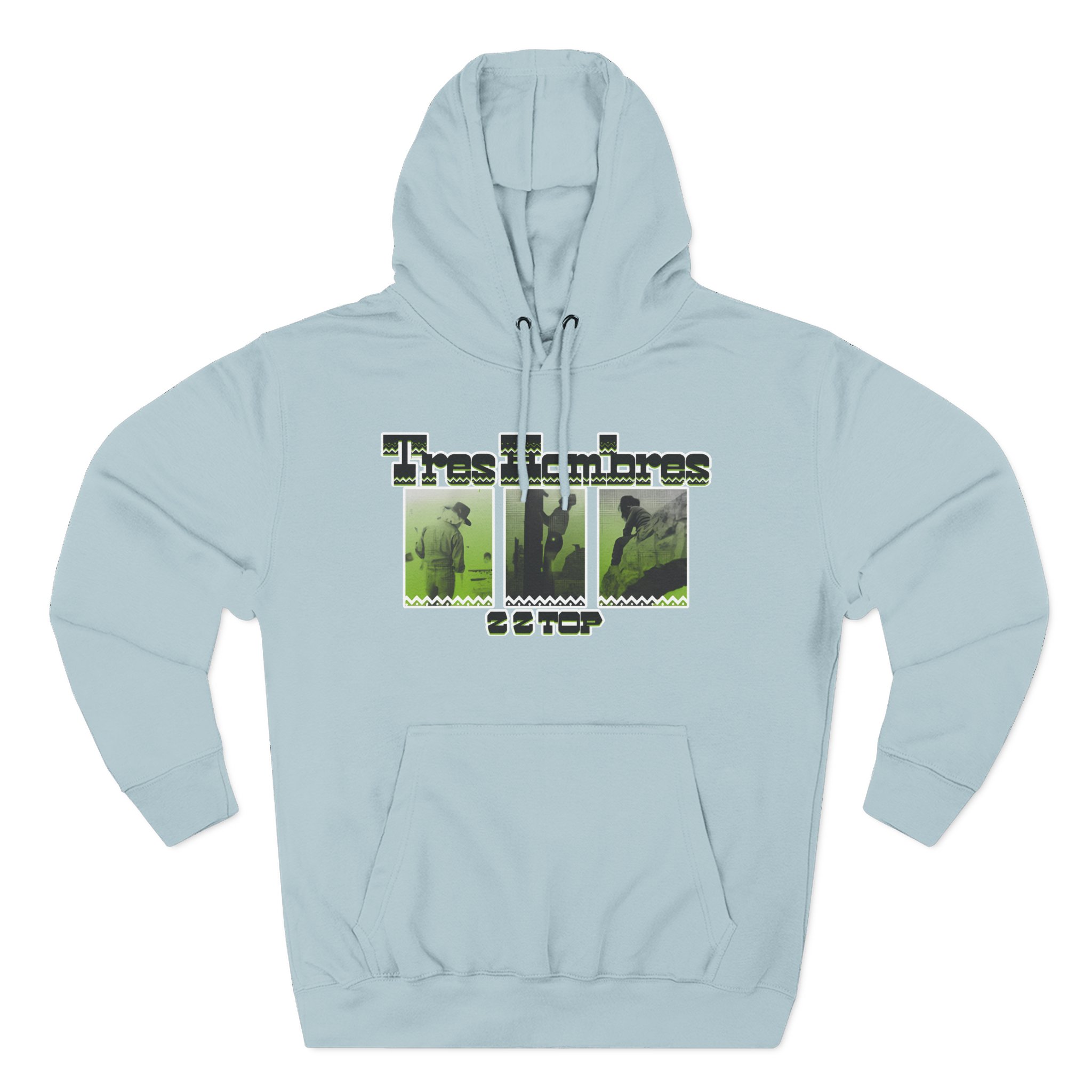 ZZ Top 3 Hombres Three-Panel Fleece Hoodie