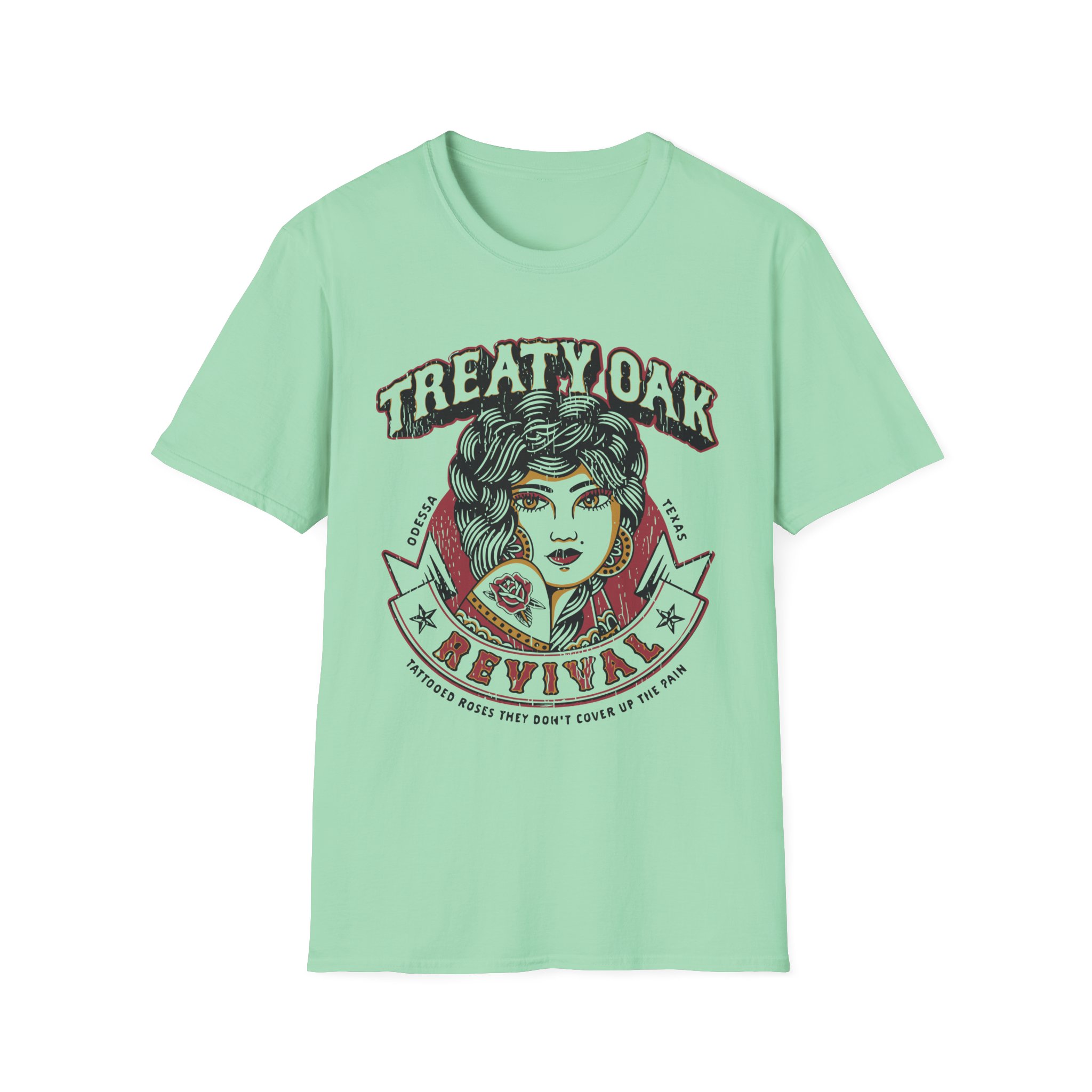 Treaty Oak Revival Rose Unisex Softstyle T-Shirt
