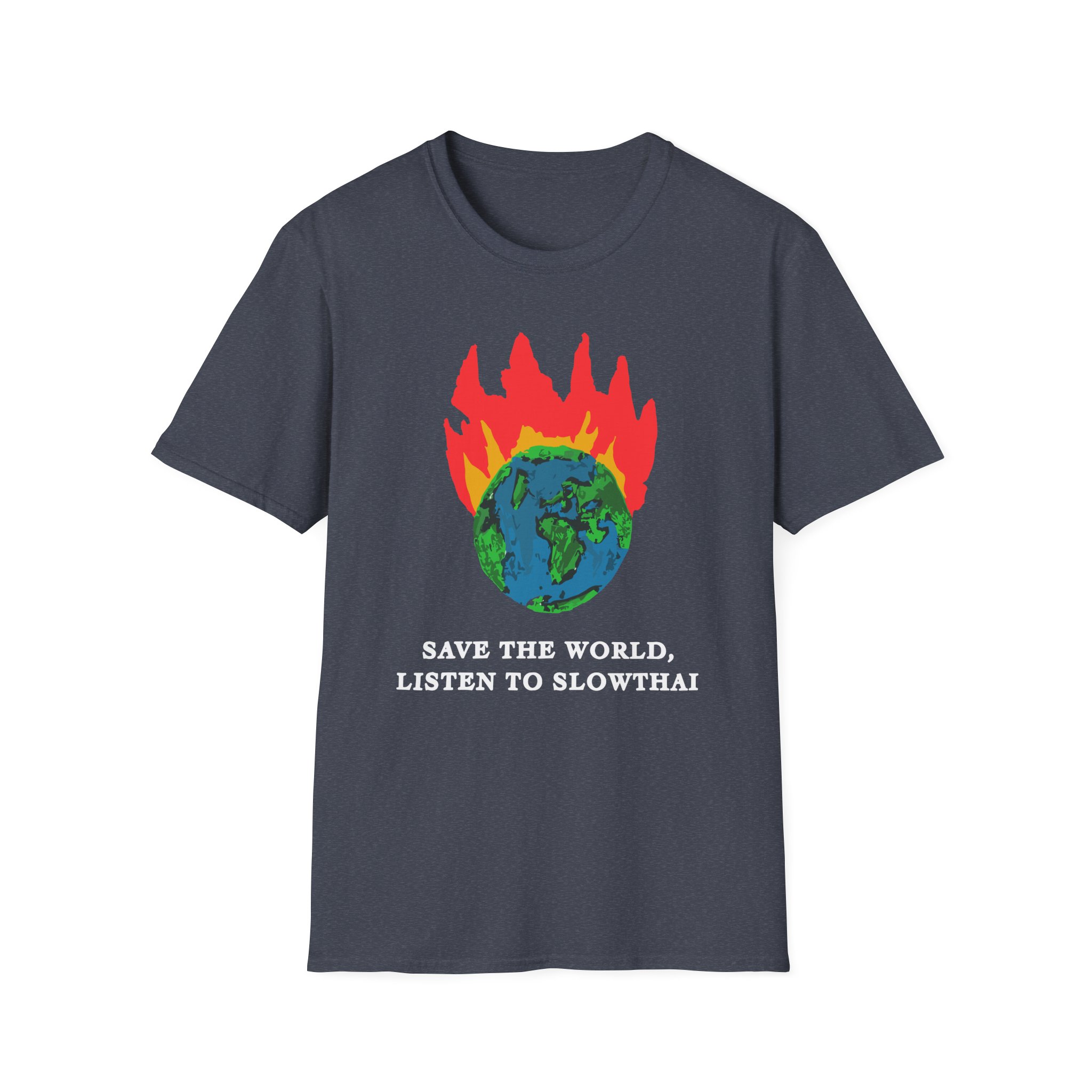 Save the World Listen to Slowthai Unisex Softstyle T-Shirt