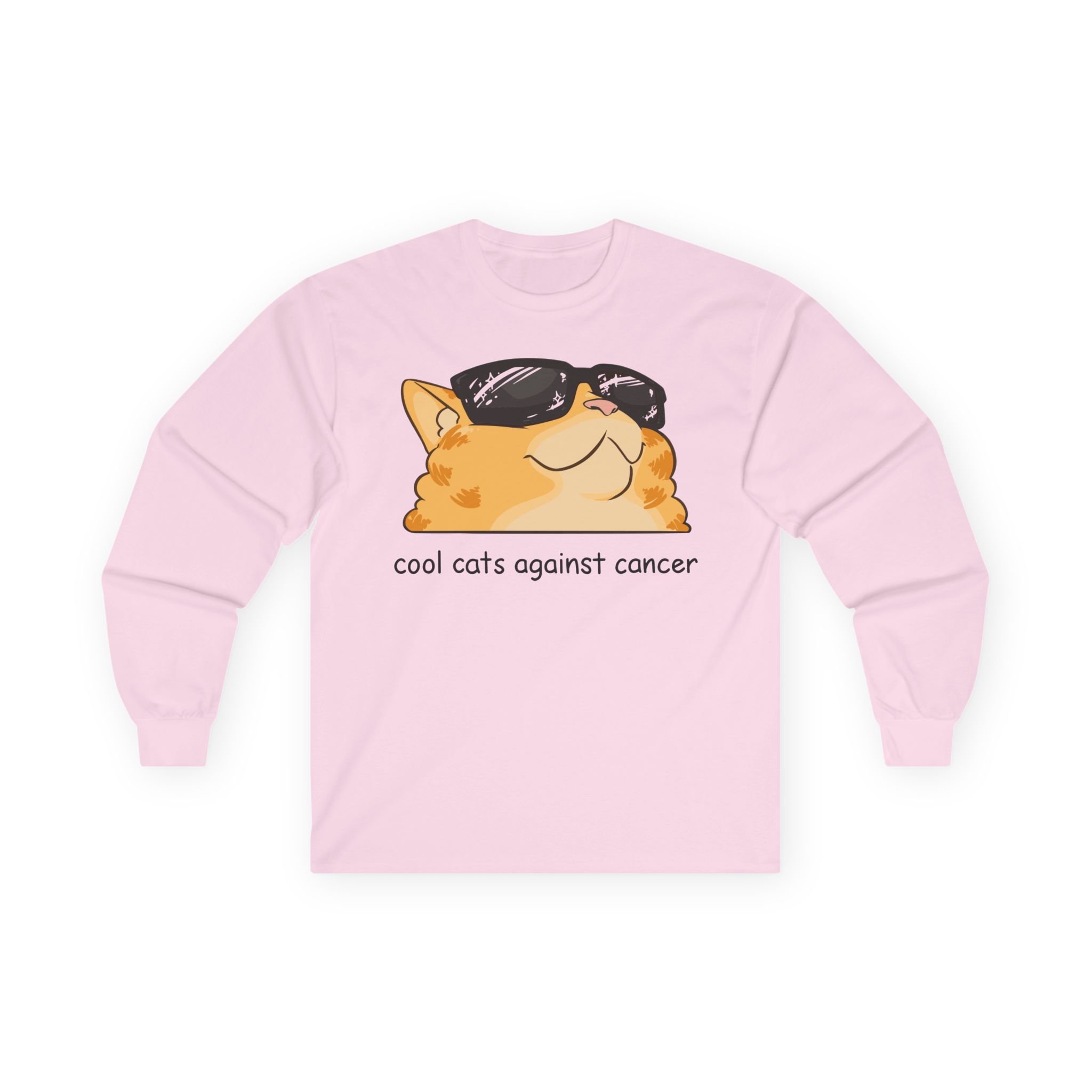 Lilsimsie cool cats against cancer Unisex Ultra Cotton Long Sleeve Tee