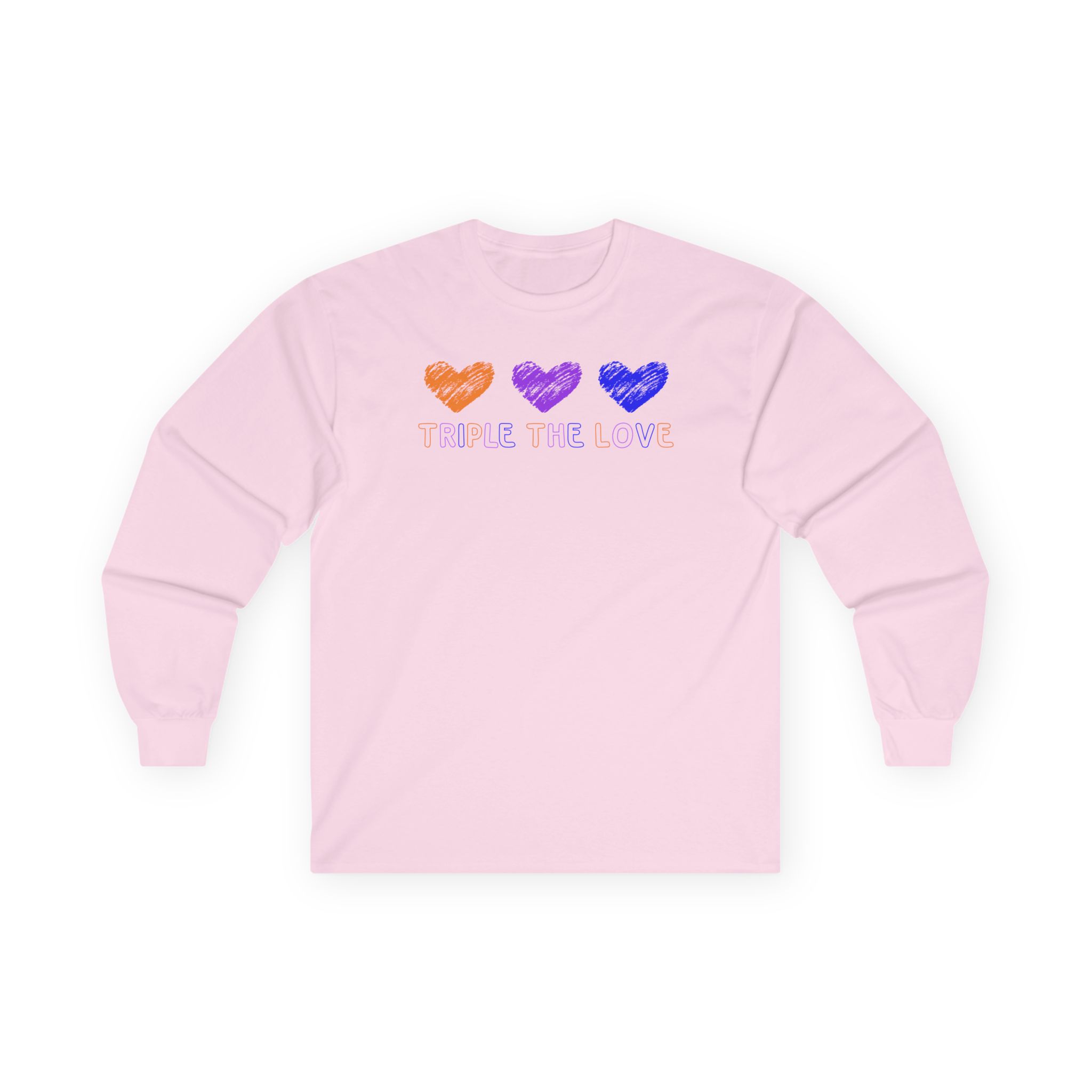 Fresh Love Triple the Love Unisex Ultra Cotton Long Sleeve Tee