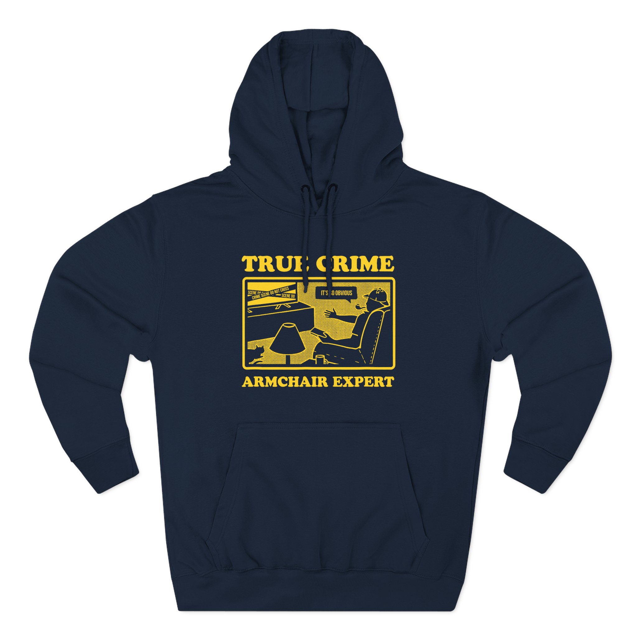 Armchair Expert True Crime Armchair Expert Three-Panel Fleece Hoodie