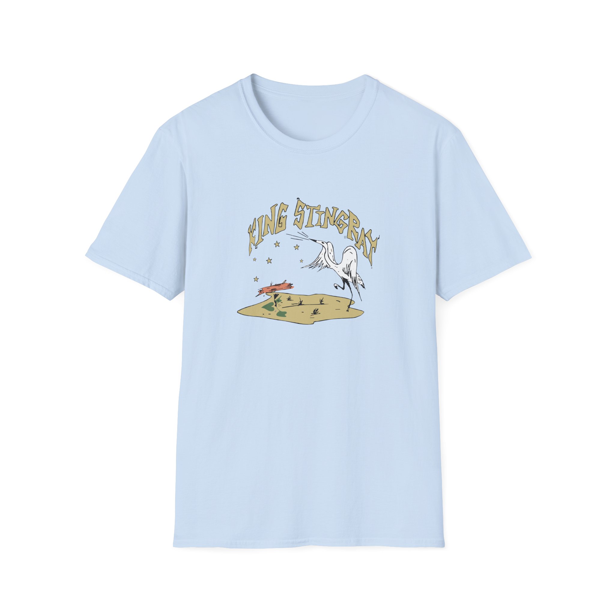 King Stingray Ivory Bird Unisex Softstyle T-Shirt