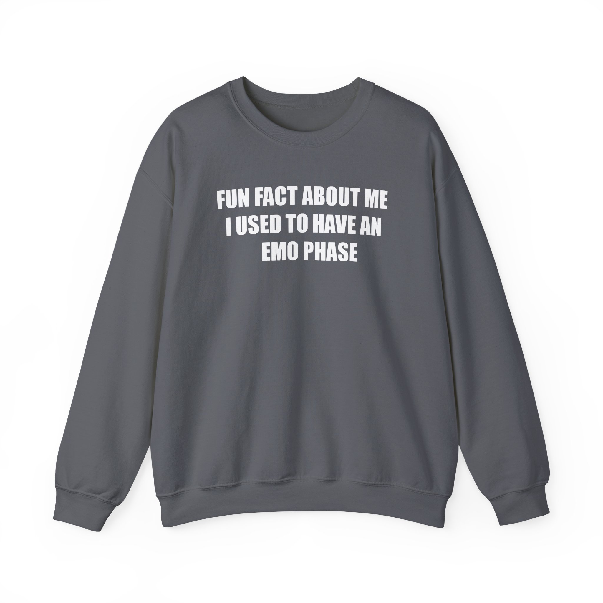 Jake & Johnnie Fun Fact About Me I Used to Have an Emo Phase Unisex Heavy Blendâ„¢ Crewneck Sweatshirt