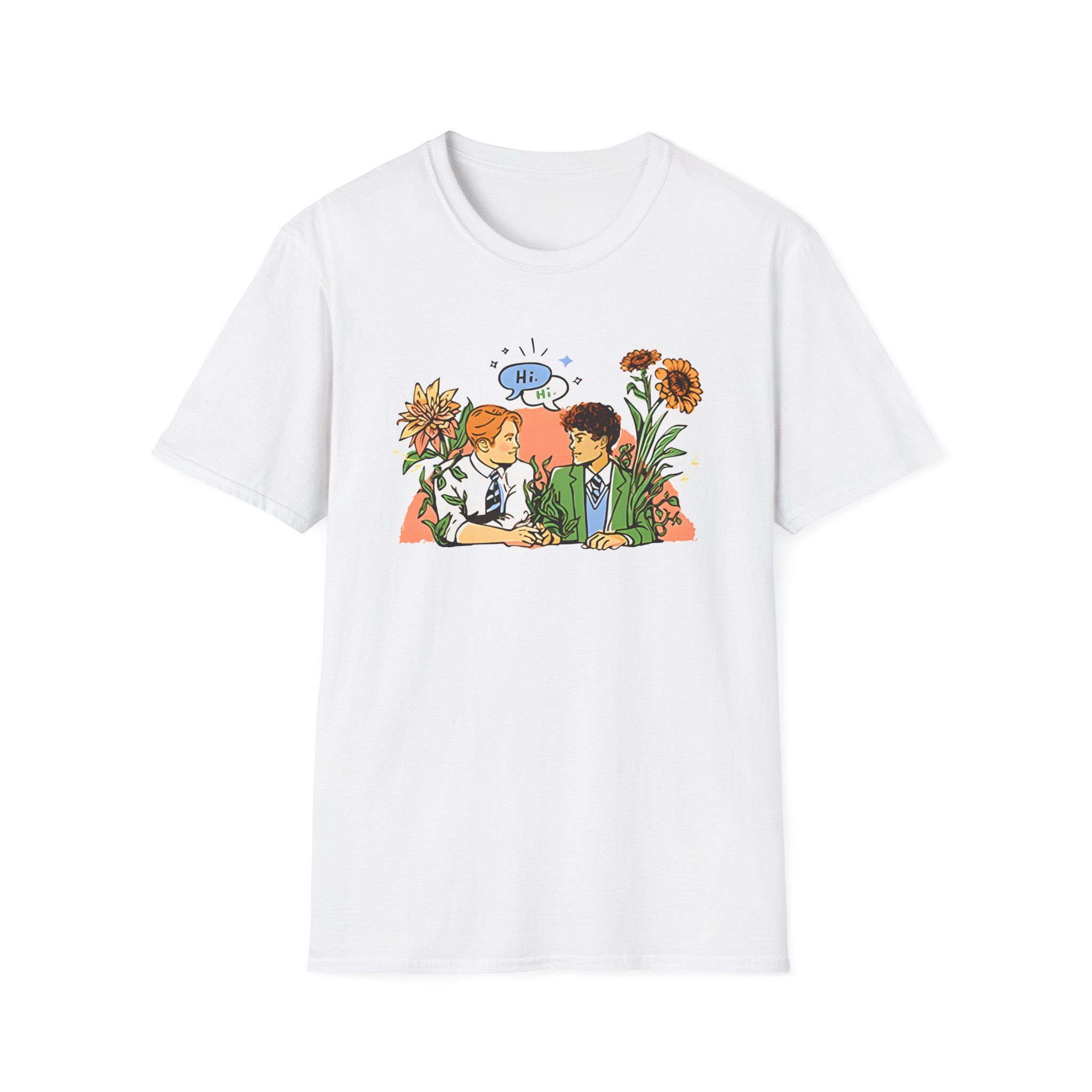 Heartstopper Nick & Charlie Unisex Softstyle T-Shirt