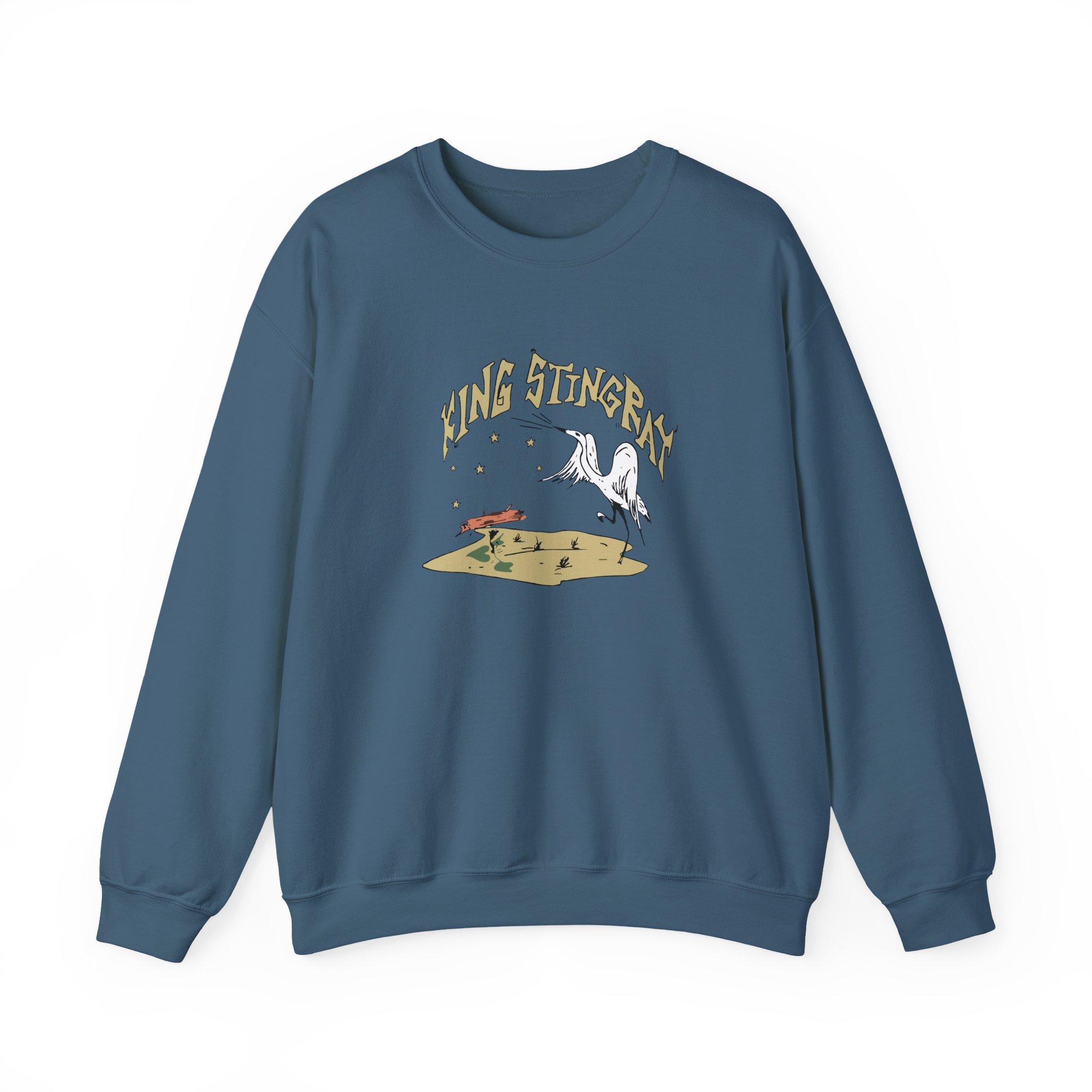 King Stingray Ivory Bird Unisex Heavy Blendâ„¢ Crewneck Sweatshirt