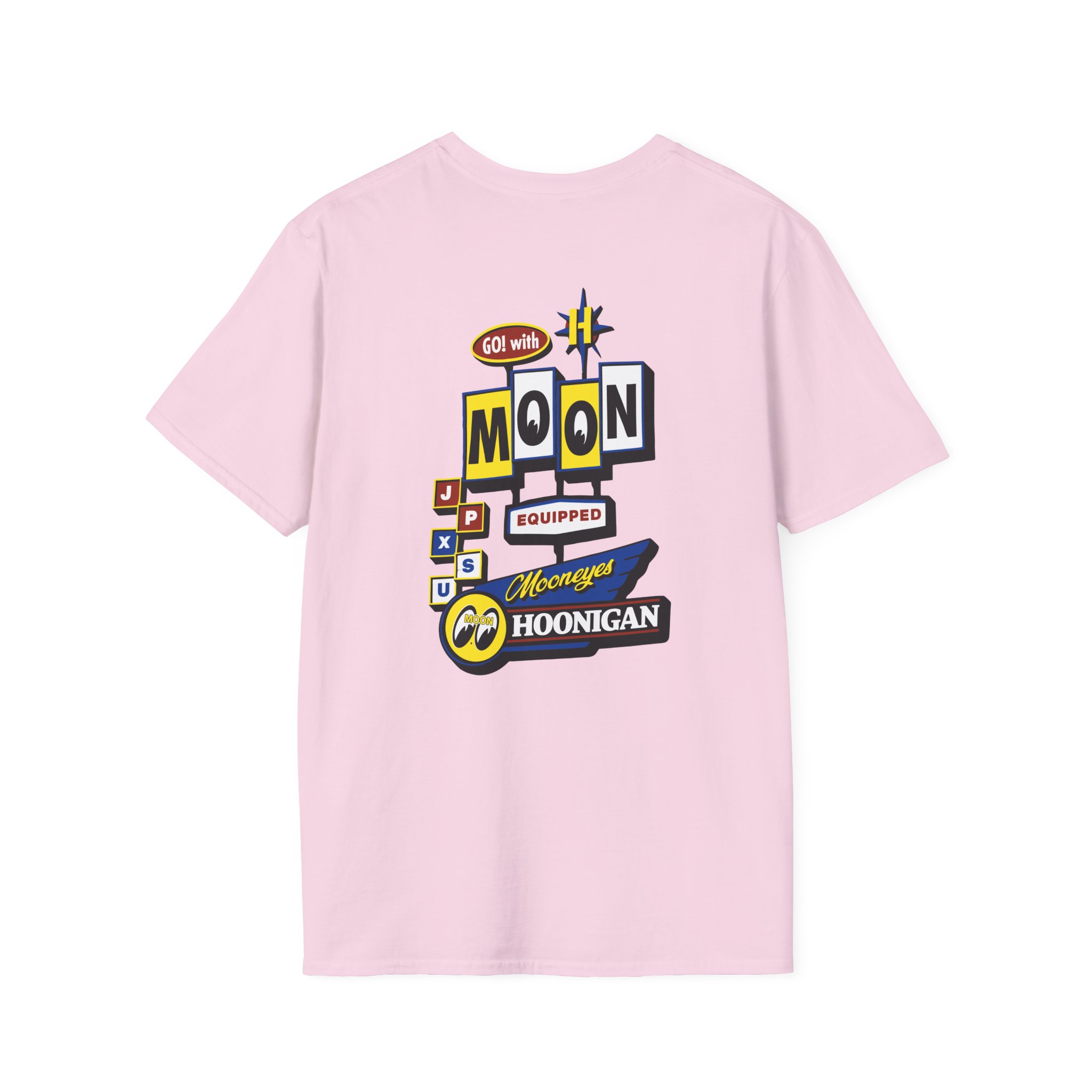Hoonigan X Mooneyes Moonmotel Unisex Softstyle T-Shirt