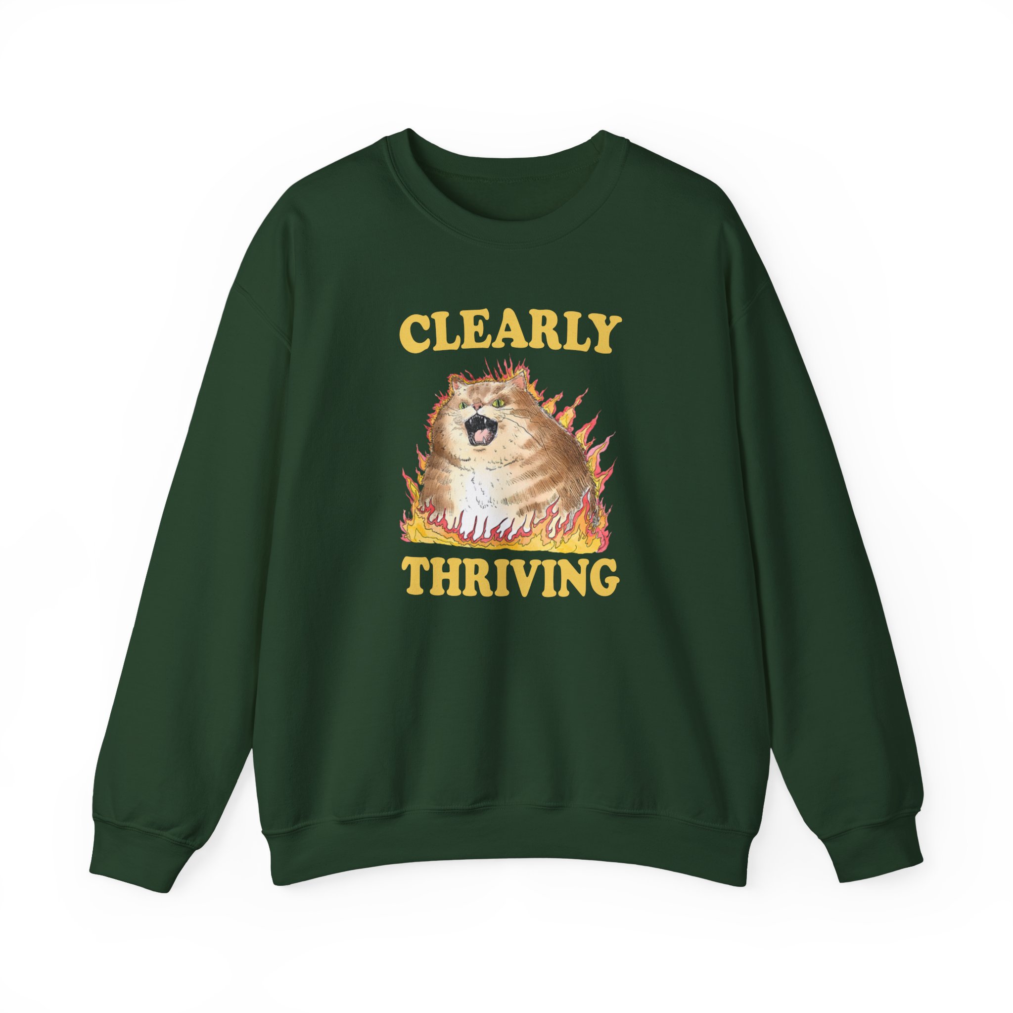 Clearly Thriving Unisex Heavy Blendâ„¢ Crewneck Sweatshirt
