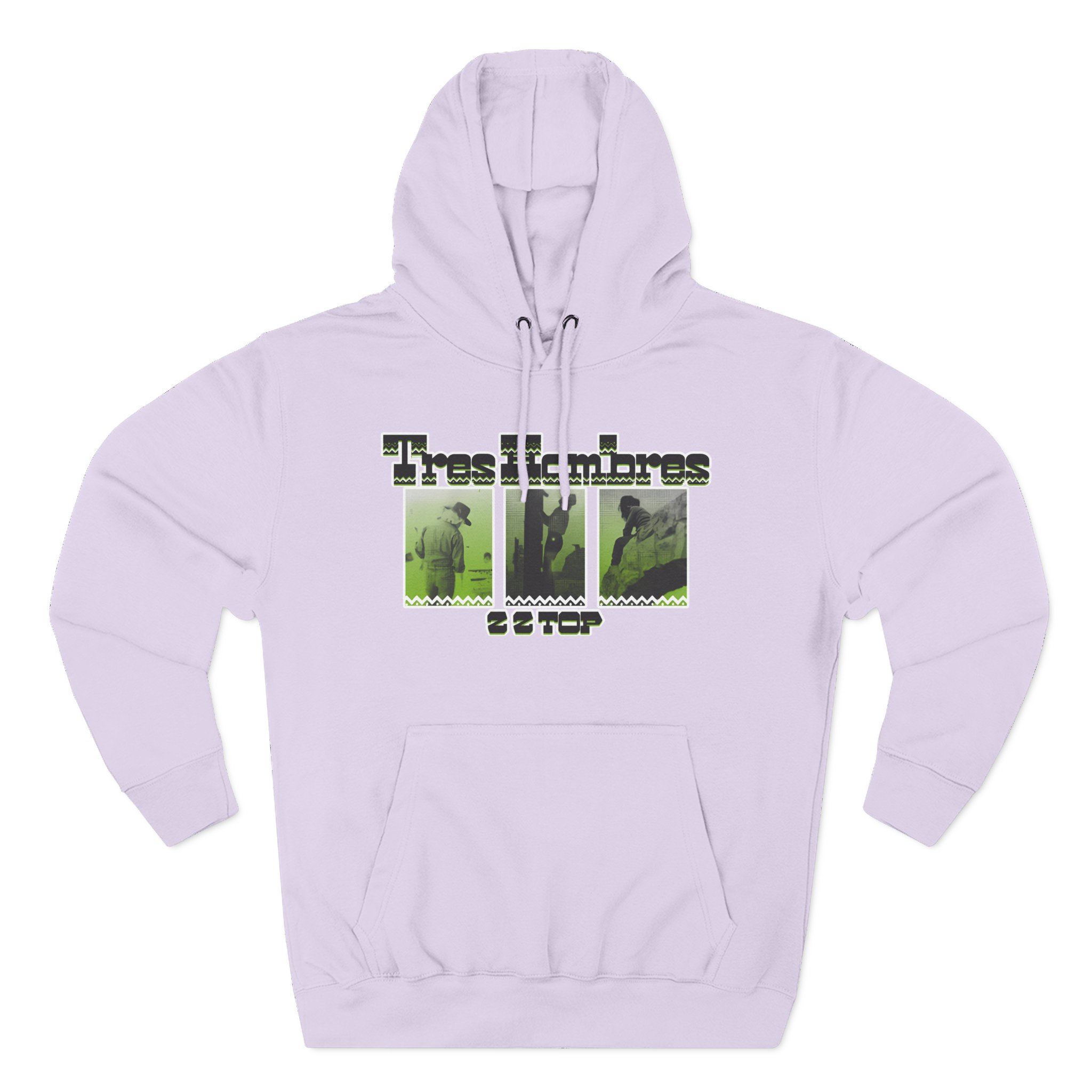 ZZ Top 3 Hombres Three-Panel Fleece Hoodie