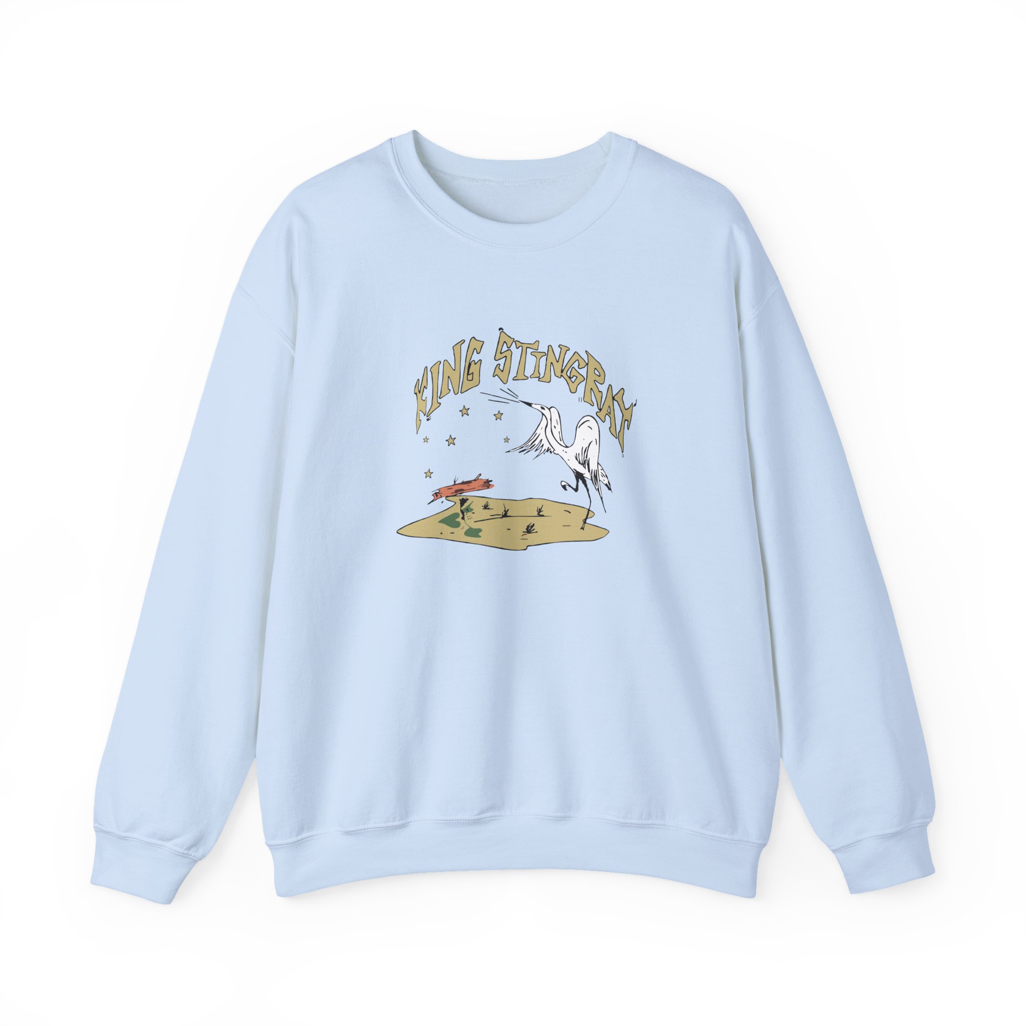 King Stingray Ivory Bird Unisex Heavy Blendâ„¢ Crewneck Sweatshirt