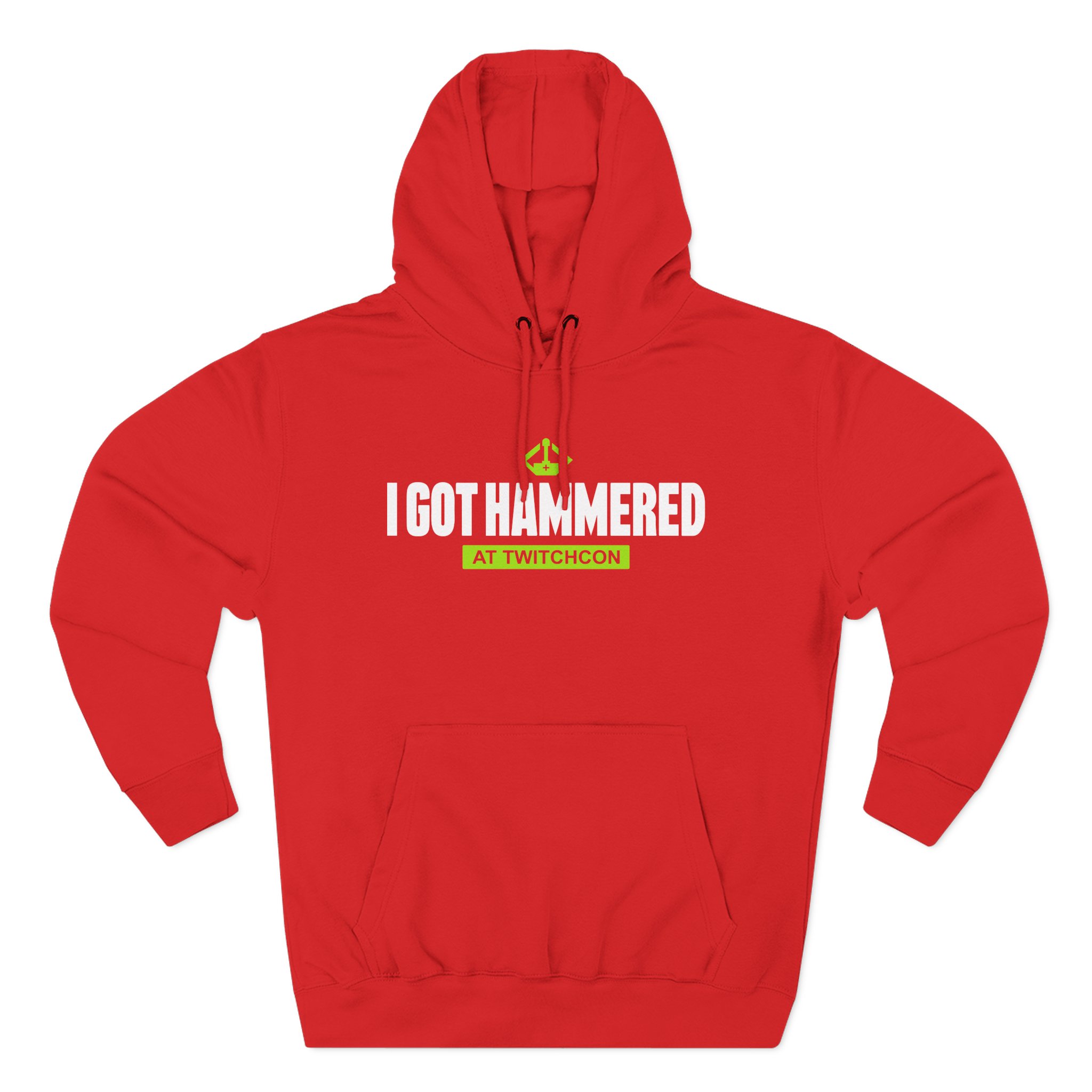Esfand I Got Hammered at Twitchcon Three-Panel Fleece Hoodie