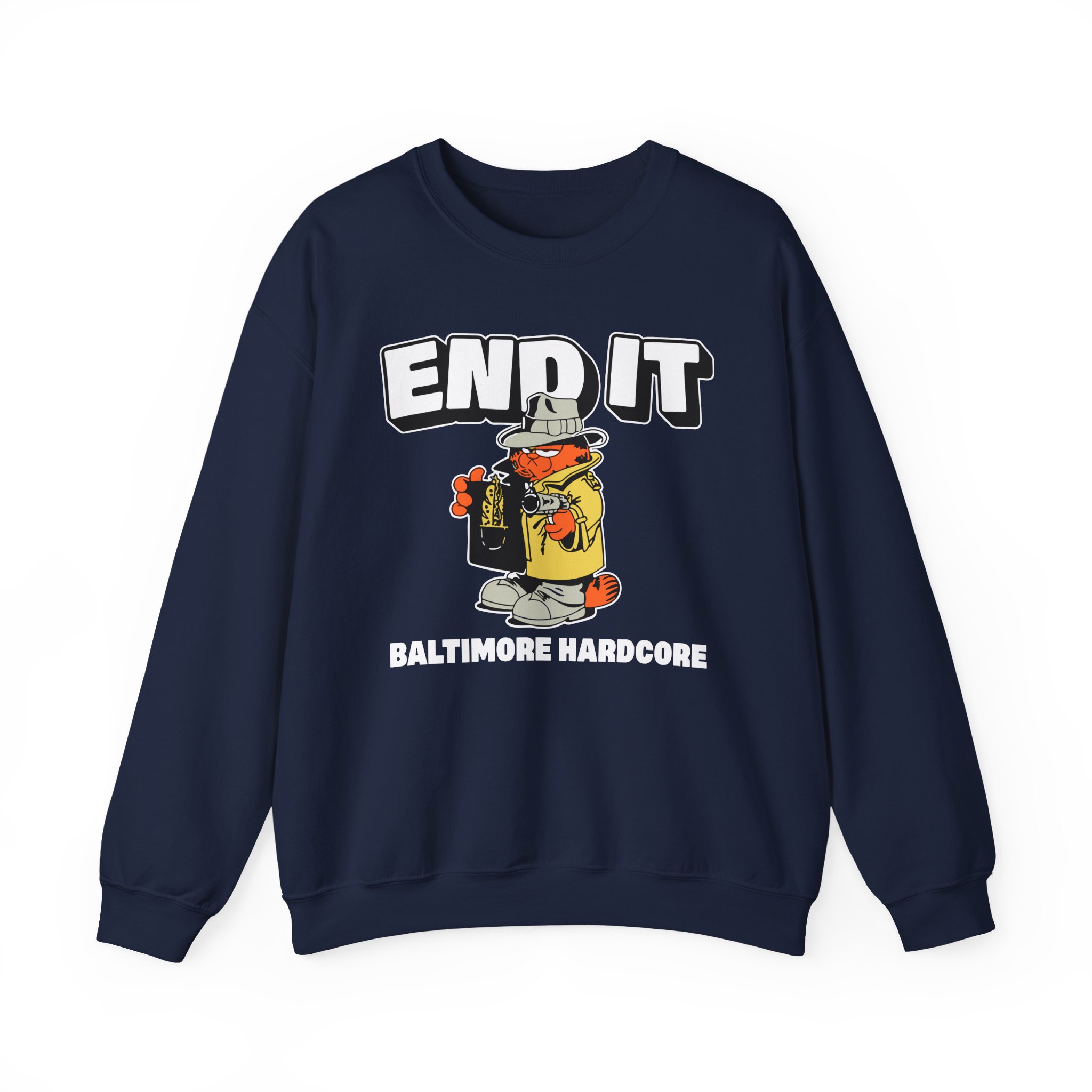 End It Baltimore Hardcore Unisex Heavy Blend Crewneck Sweatshirt