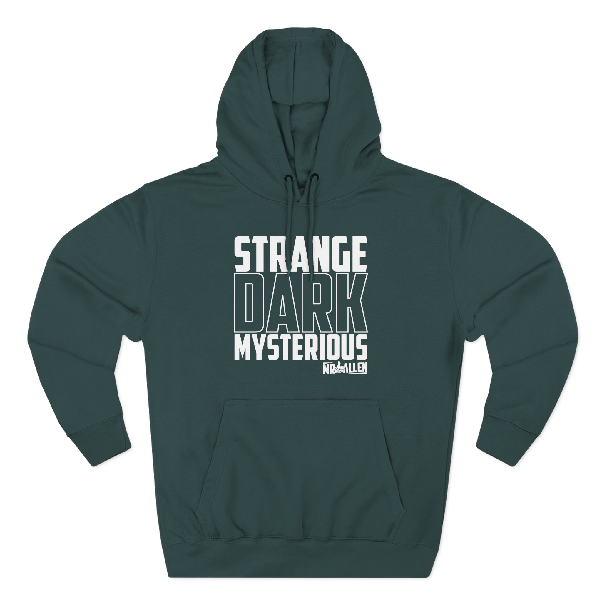 Mrballen Strange Dark Mysterious Three-Panel Fleece Hoodie