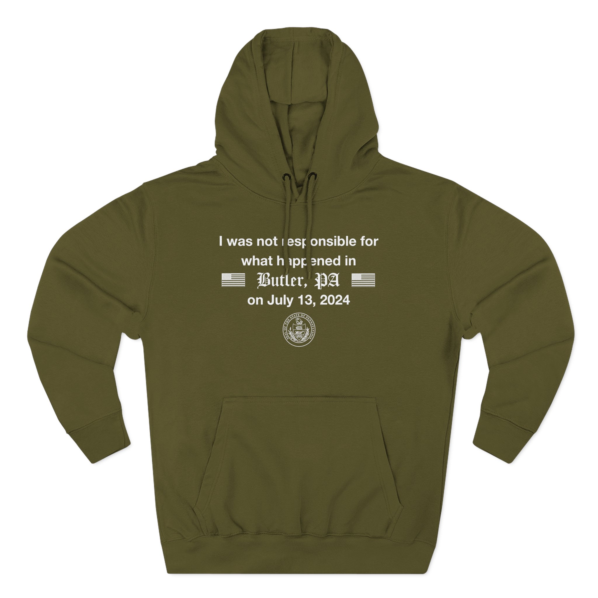 Jschlatt the Presidential Mishap Three-Panel Fleece Hoodie