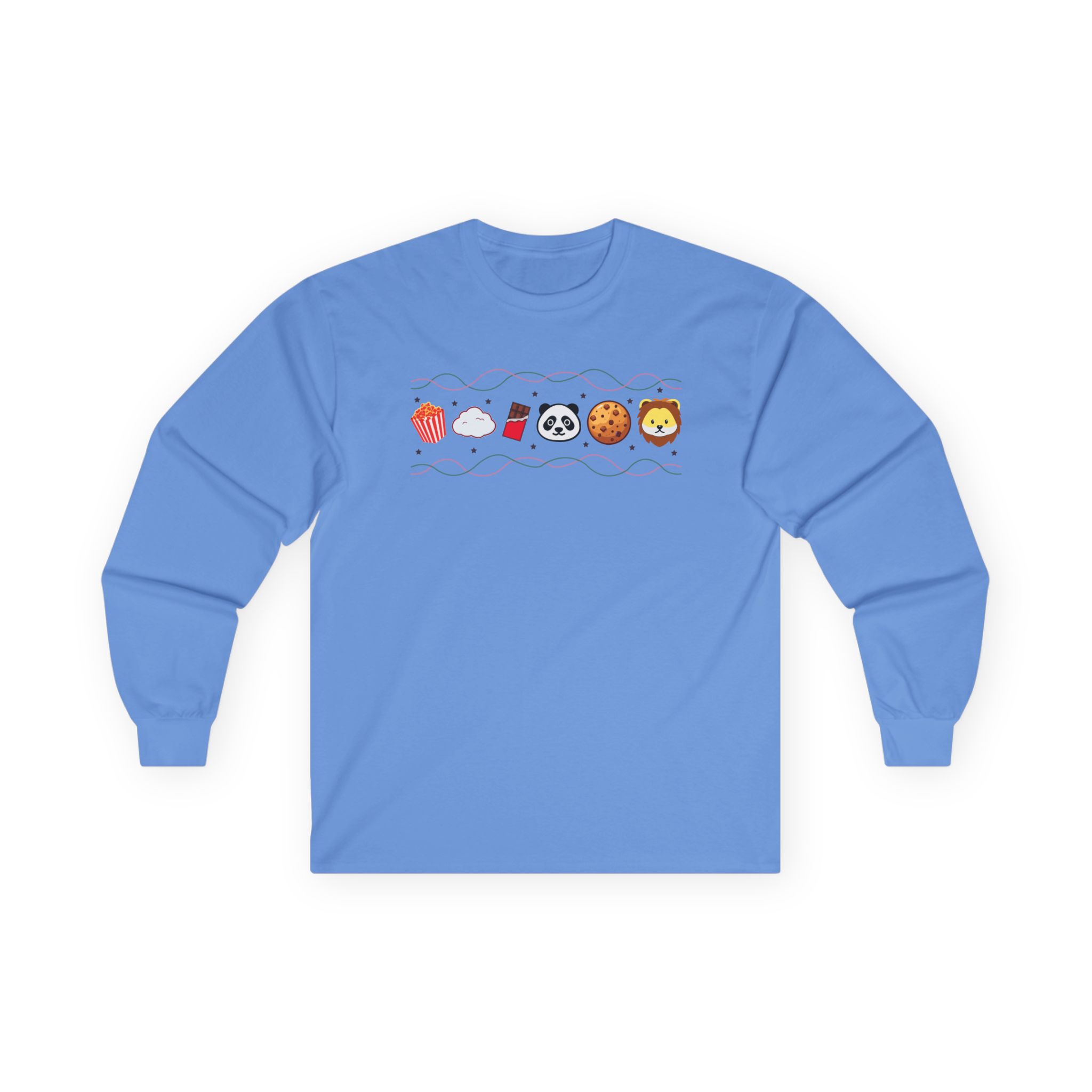 Harlow and Popcorn Emoji Unisex Ultra Cotton Long Sleeve Tee