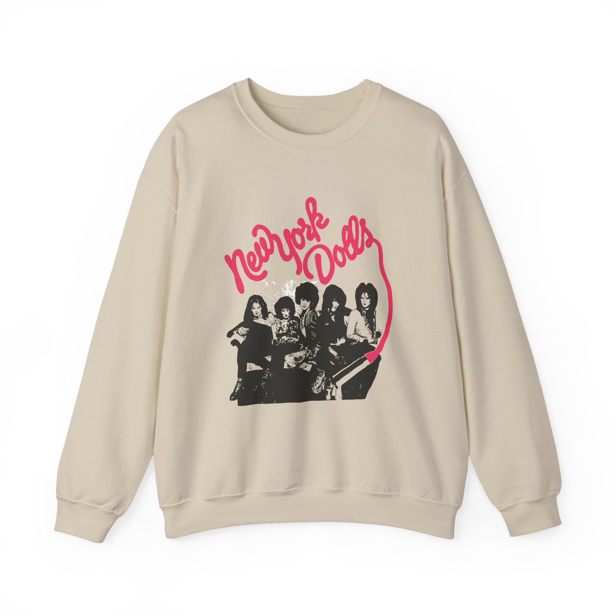 New York Dolls Lipstick Logo Unisex Heavy Blendâ„¢ Crewneck Sweatshirt