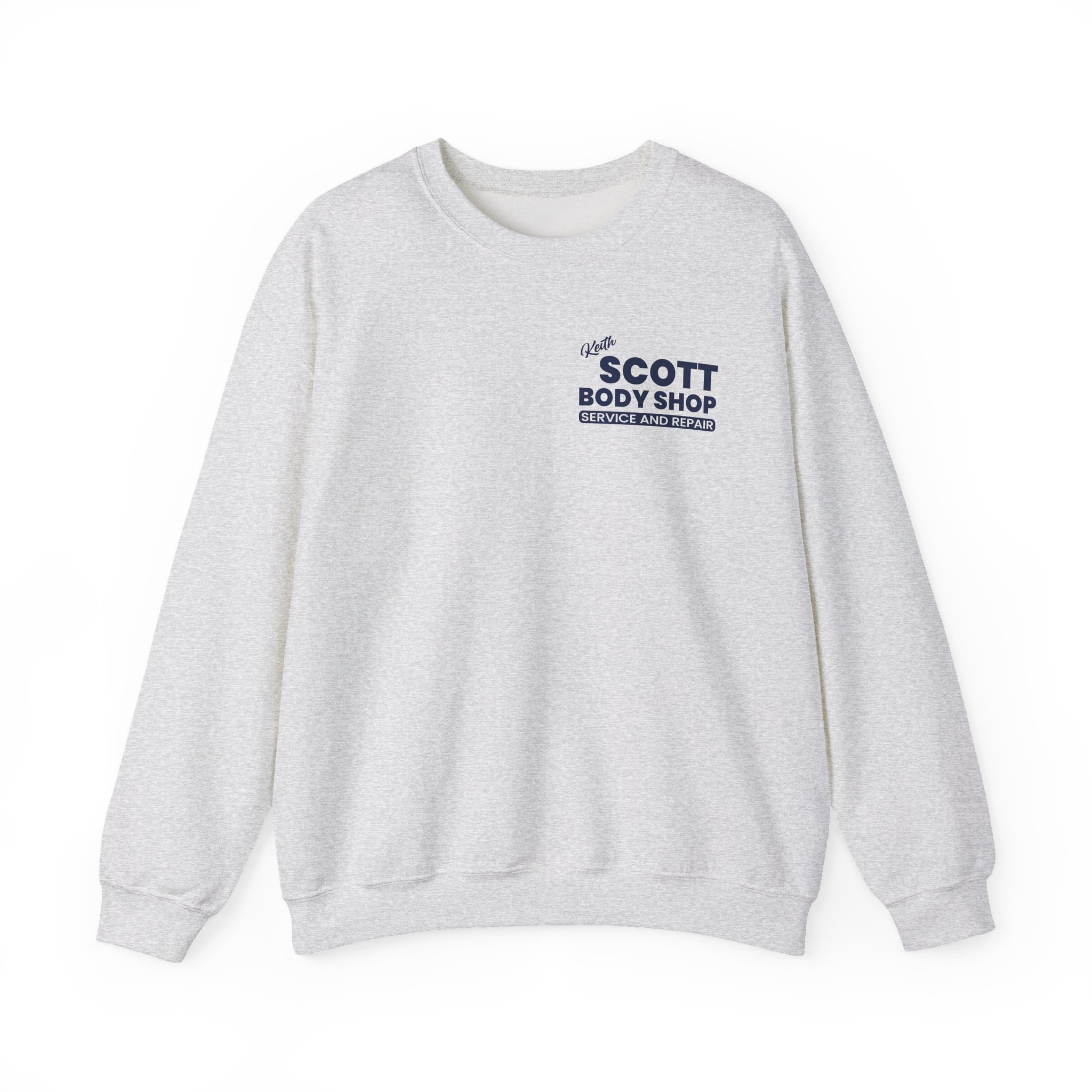 Keith Scott Body Shop One Tree Hill Unisex Heavy Blend Crewneck Sweatshirt