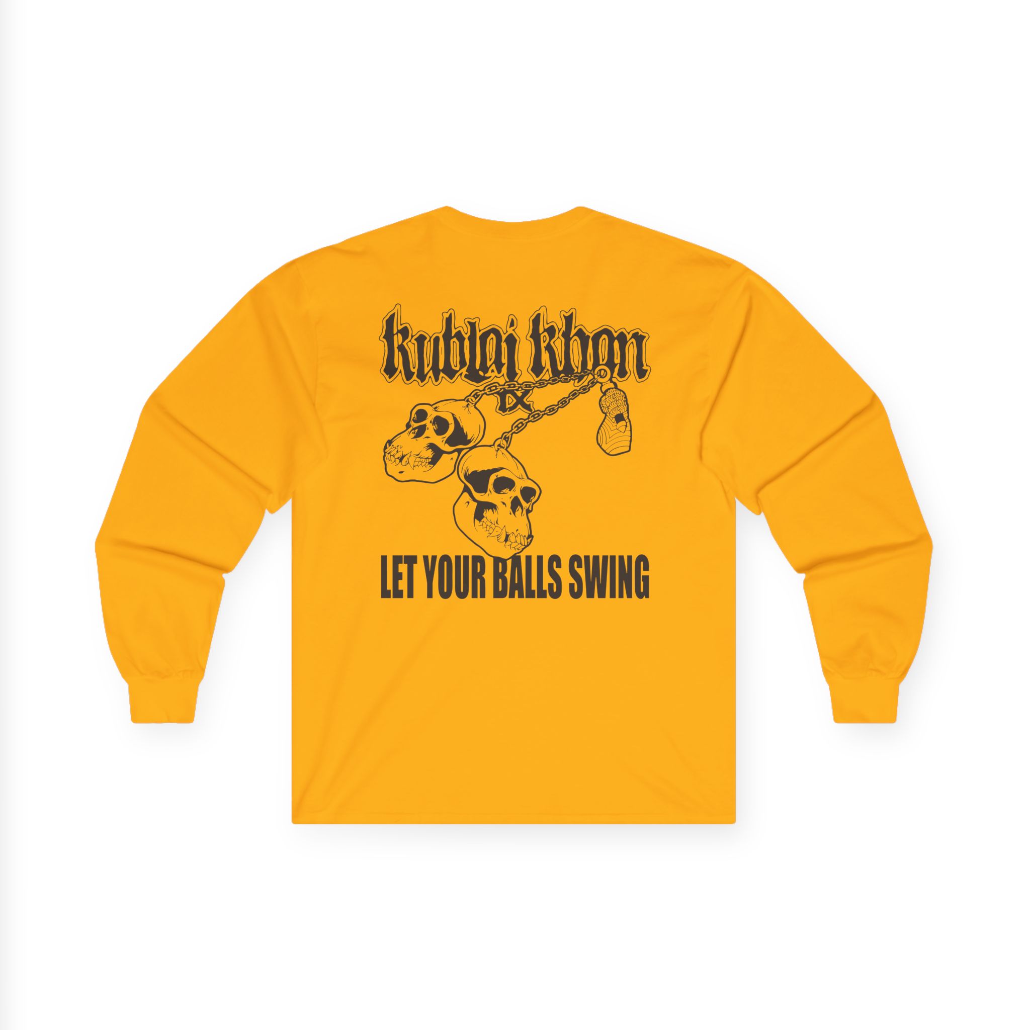Kublai Khan - Let Your Balls Swing Unisex Ultra Cotton Long Sleeve Tee