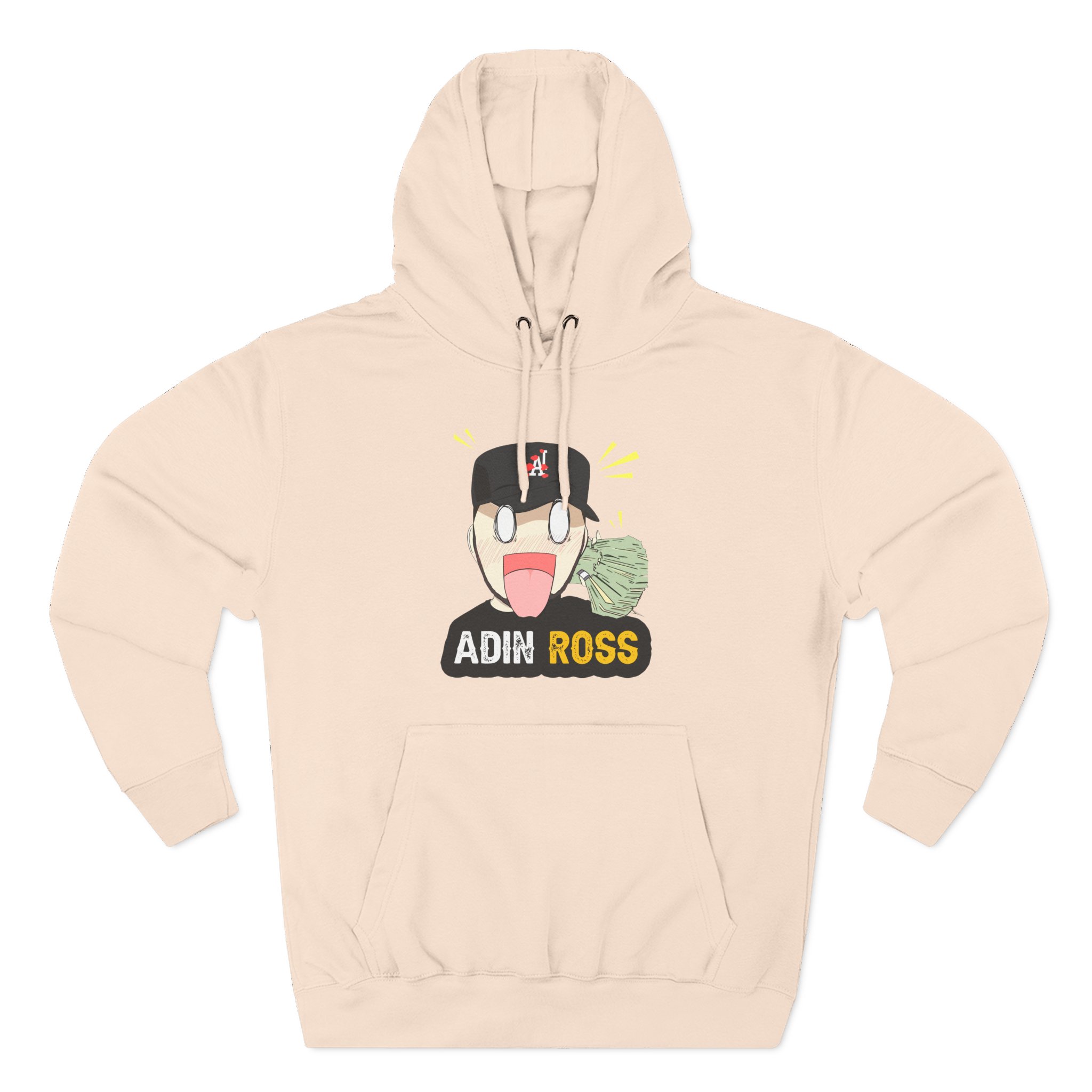 Adin Ross Parody Three-Panel Fleece Hoodie