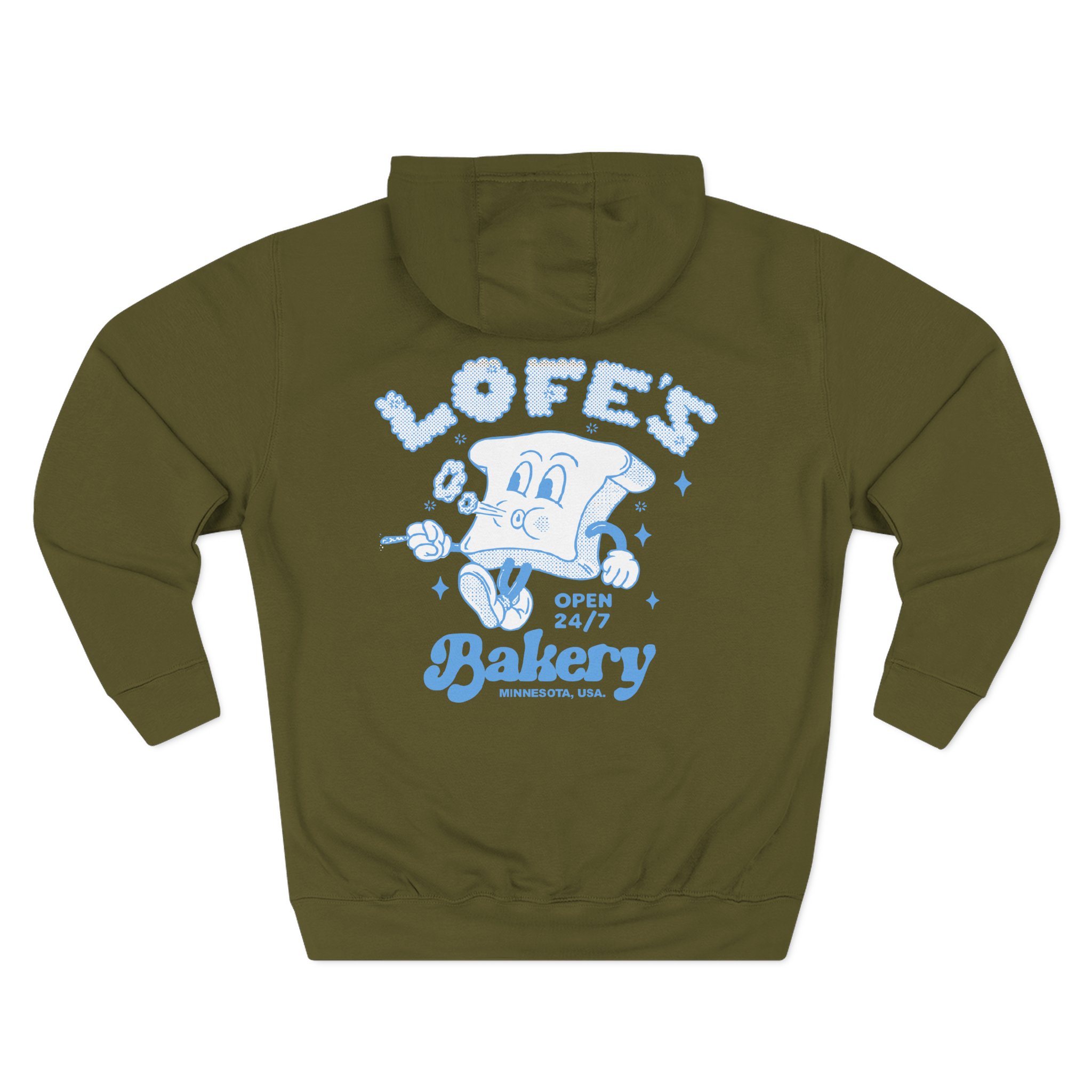 Lofe Bakery Three-Panel Fleece Hoodie